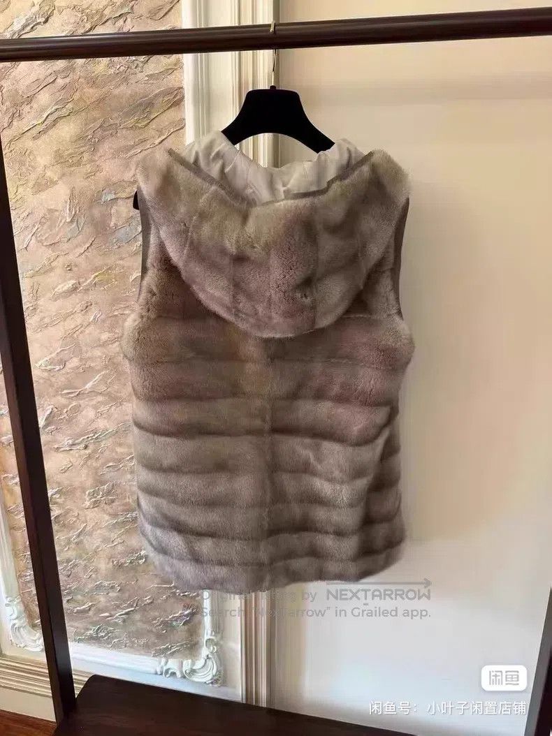 Loro Piana Loro Piana Mink Fur Double-Sided Vest Size L / US 10 / IT 46 - 2 Thumbnail