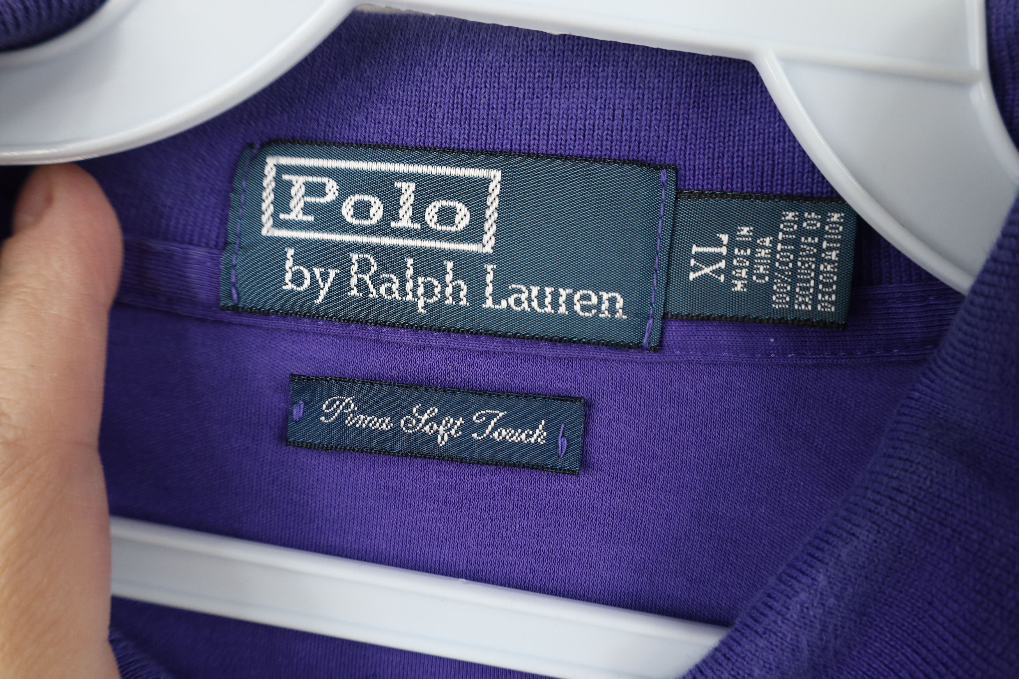 Ralph Lauren Vintage Ralph Lauren Pima Cotton Soft Touch Golf Polo Purple Size US XL / EU 56 / 4 - 9 Thumbnail