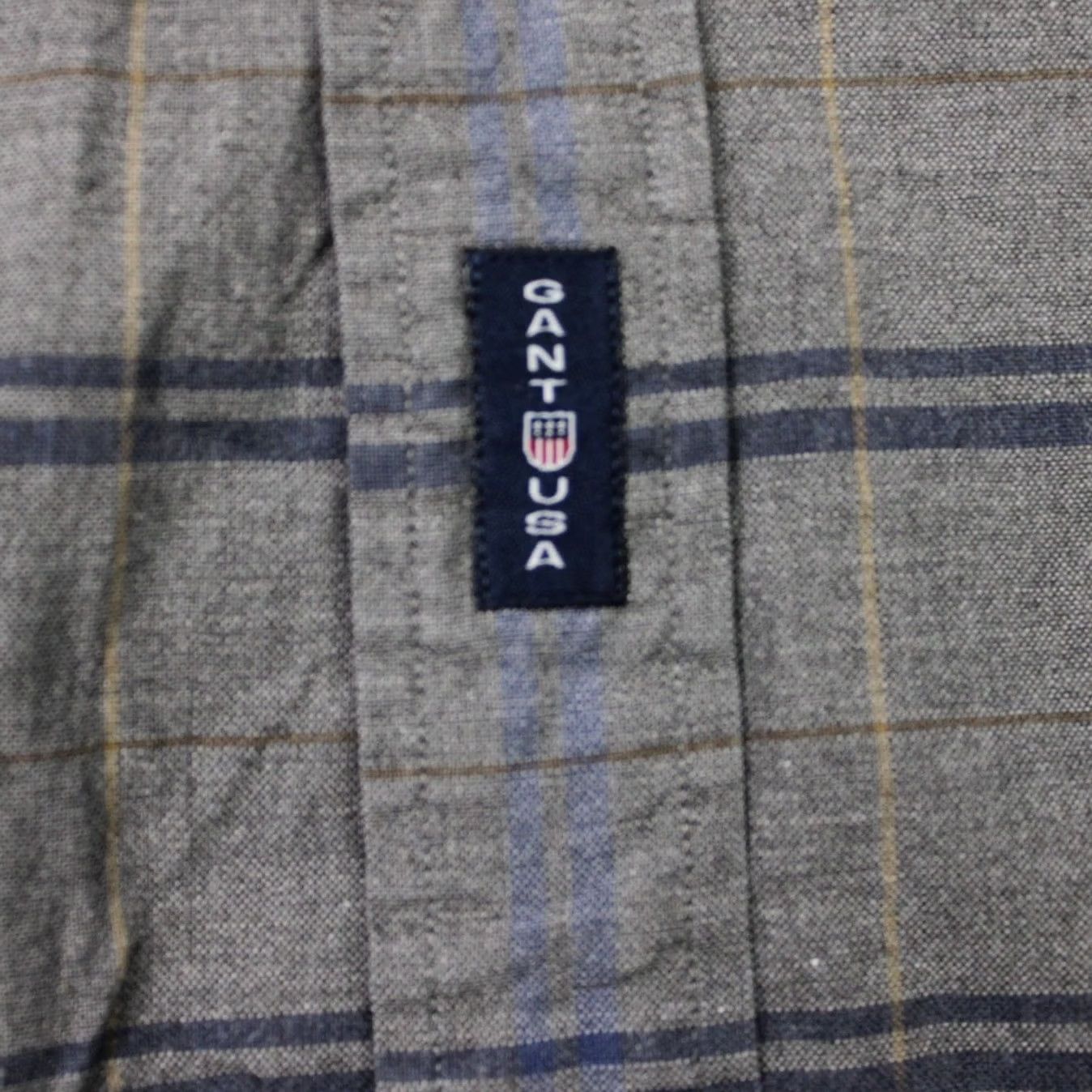 Gant GANT Shirt Mens XLT Gray/Blue New Haven Oxford 100% Cotton Long Sleeve Button Size US XL / EU 56 / 4 - 7 Thumbnail