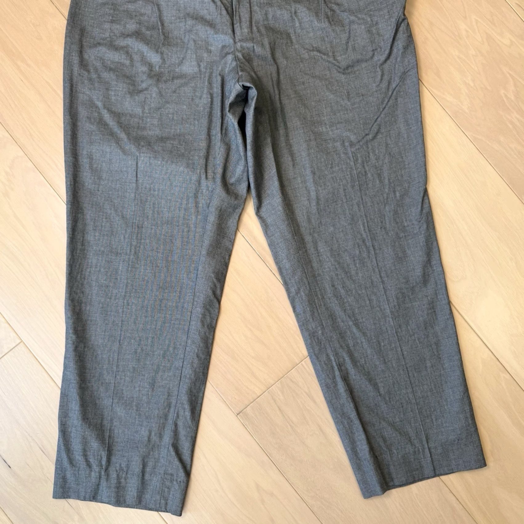 Suitsupply Suit Supply Dress Pants Gray 35x26 Regular Flat Front Wool Cotton 5-Pocket Men’s Dress Pants Size 34R - 4 Thumbnail