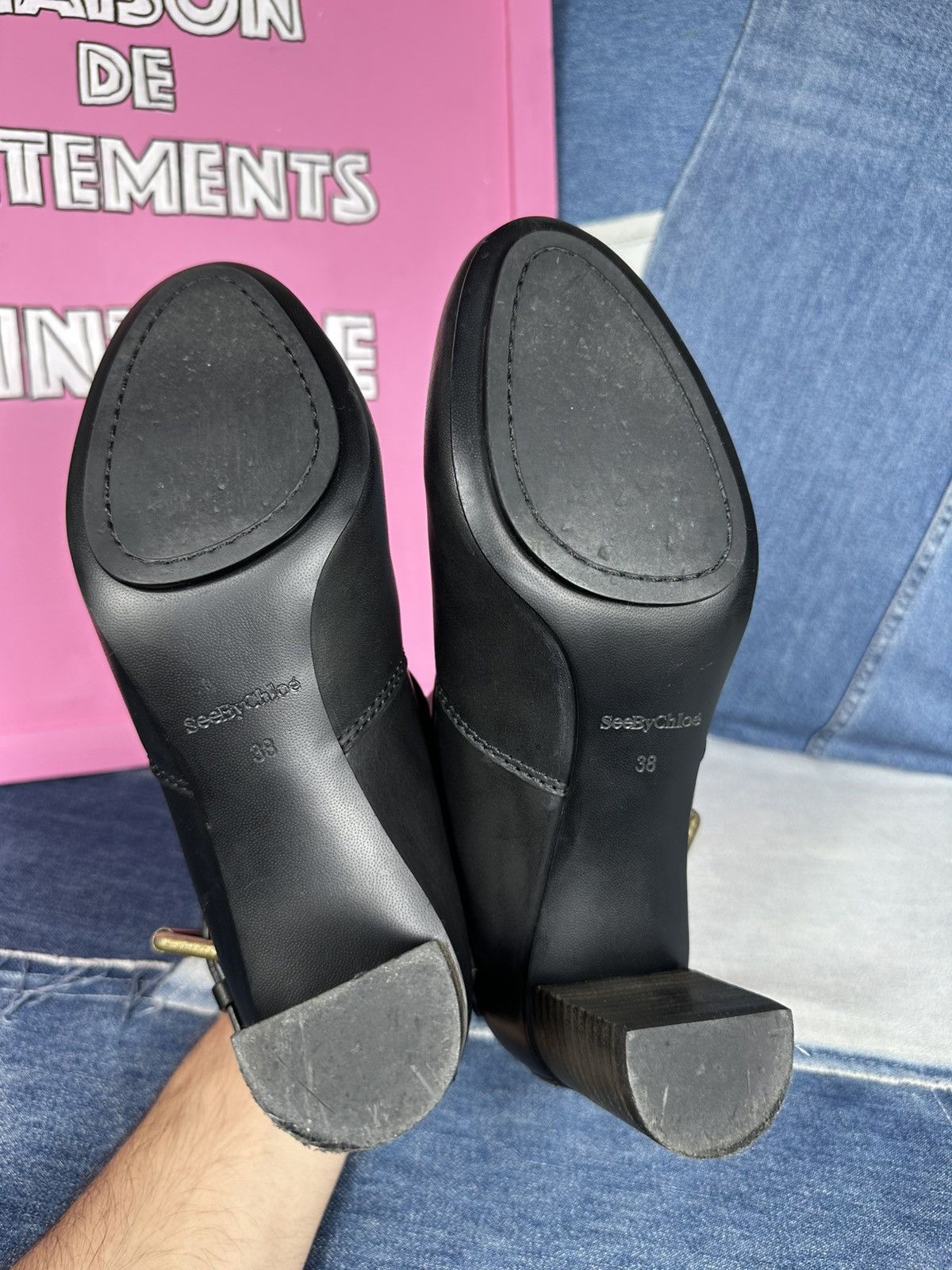 See by Chloe See By Chloe Cappa Block Heels Ankle Boots Hardware Buckle Size US 8 / IT 38 - 16 Thumbnail