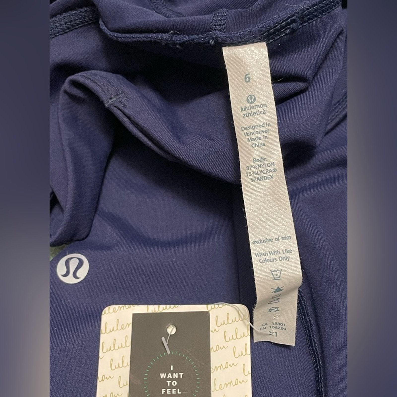 Lululemon Lululemon Invigorate 7/8 Tights in Navy - Size 6 Size 28" / US 6 / IT 42 - 9 Thumbnail
