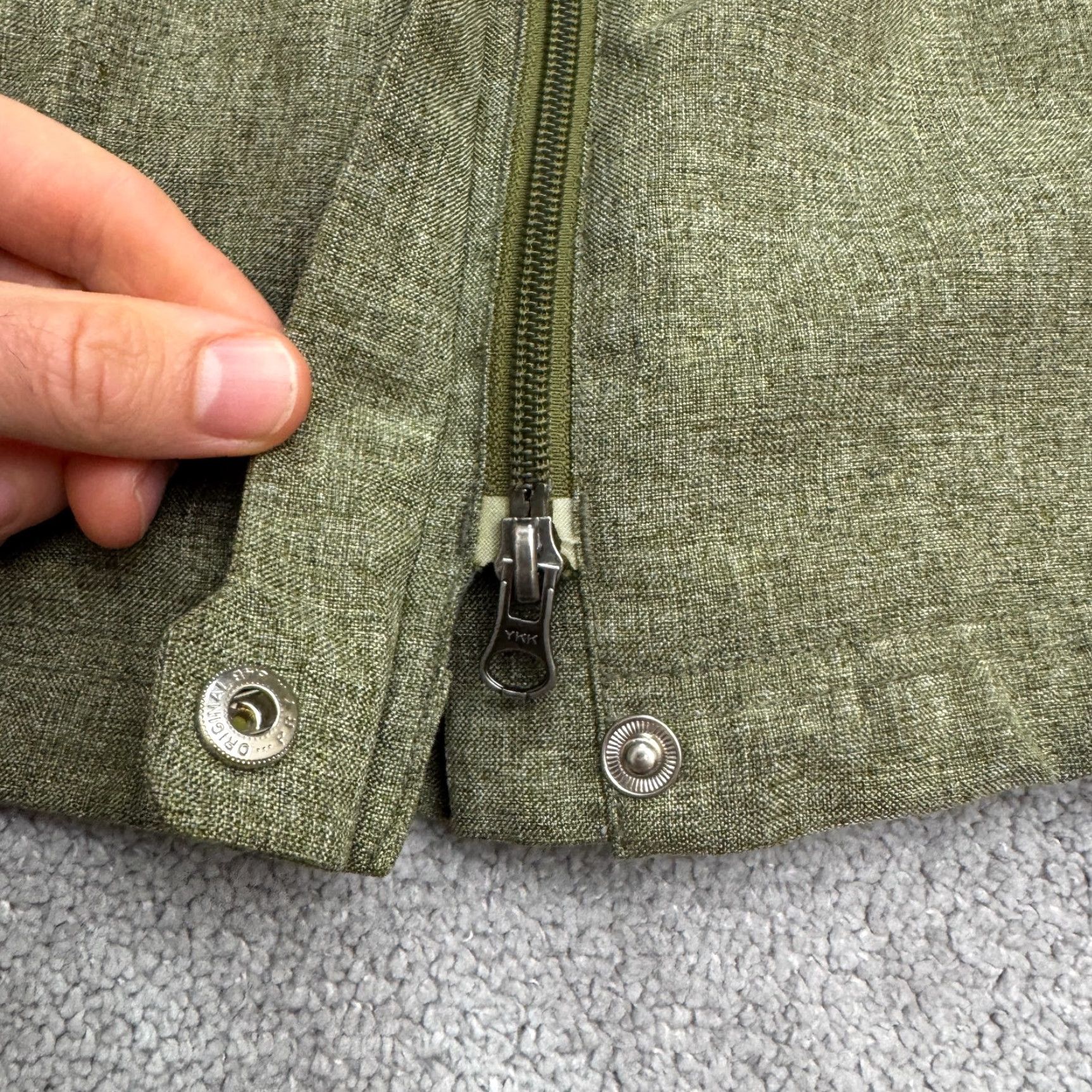 Vintage REI Elements Softshell Fleece Jacket Womens Small Green Full Zip Removable Hood Size S / US 4 / IT 40 - 7 Thumbnail