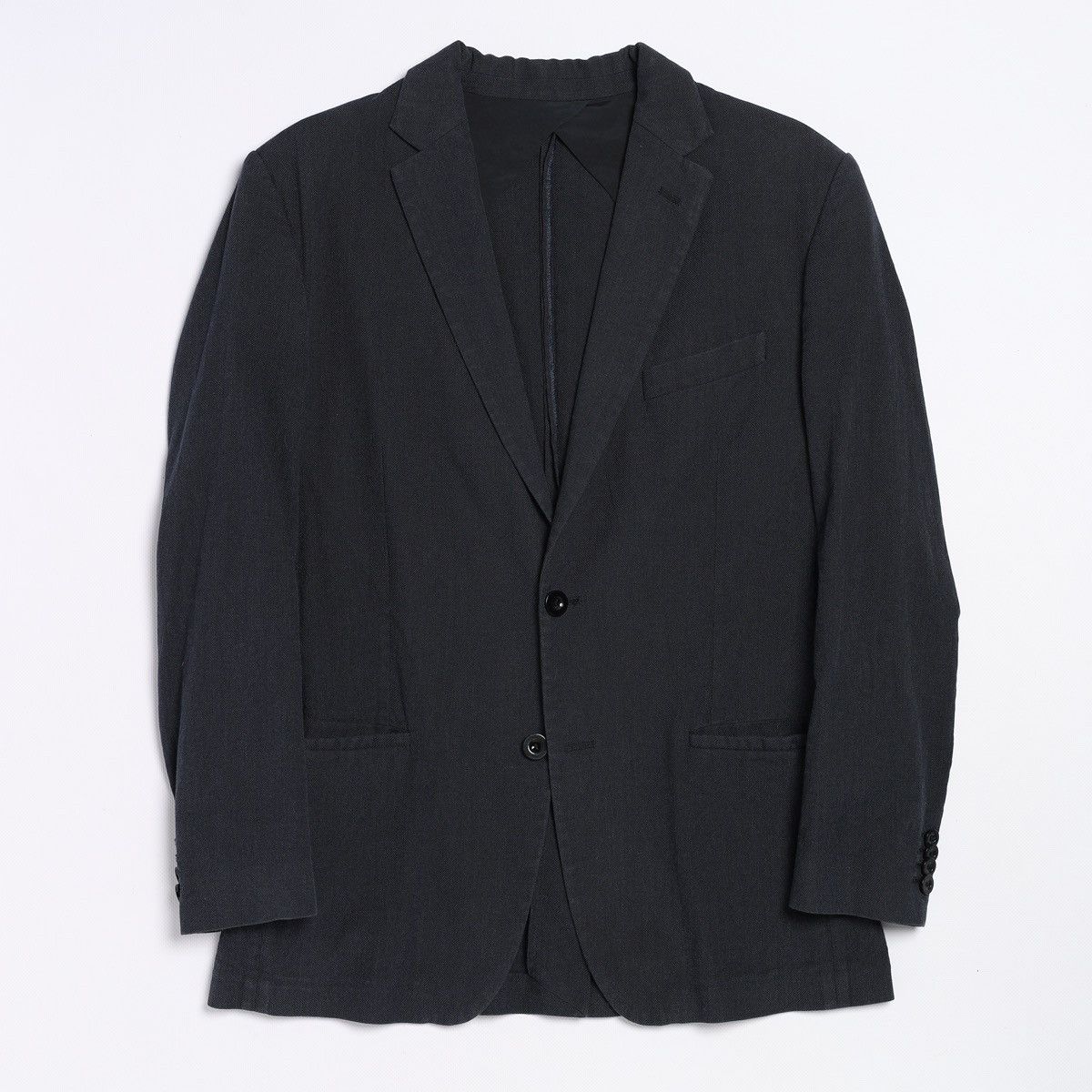Maison Margiela Maison Martin Margiela Navy Cotton Silk Blazer Jacket Size 40R - 1 Thumbnail