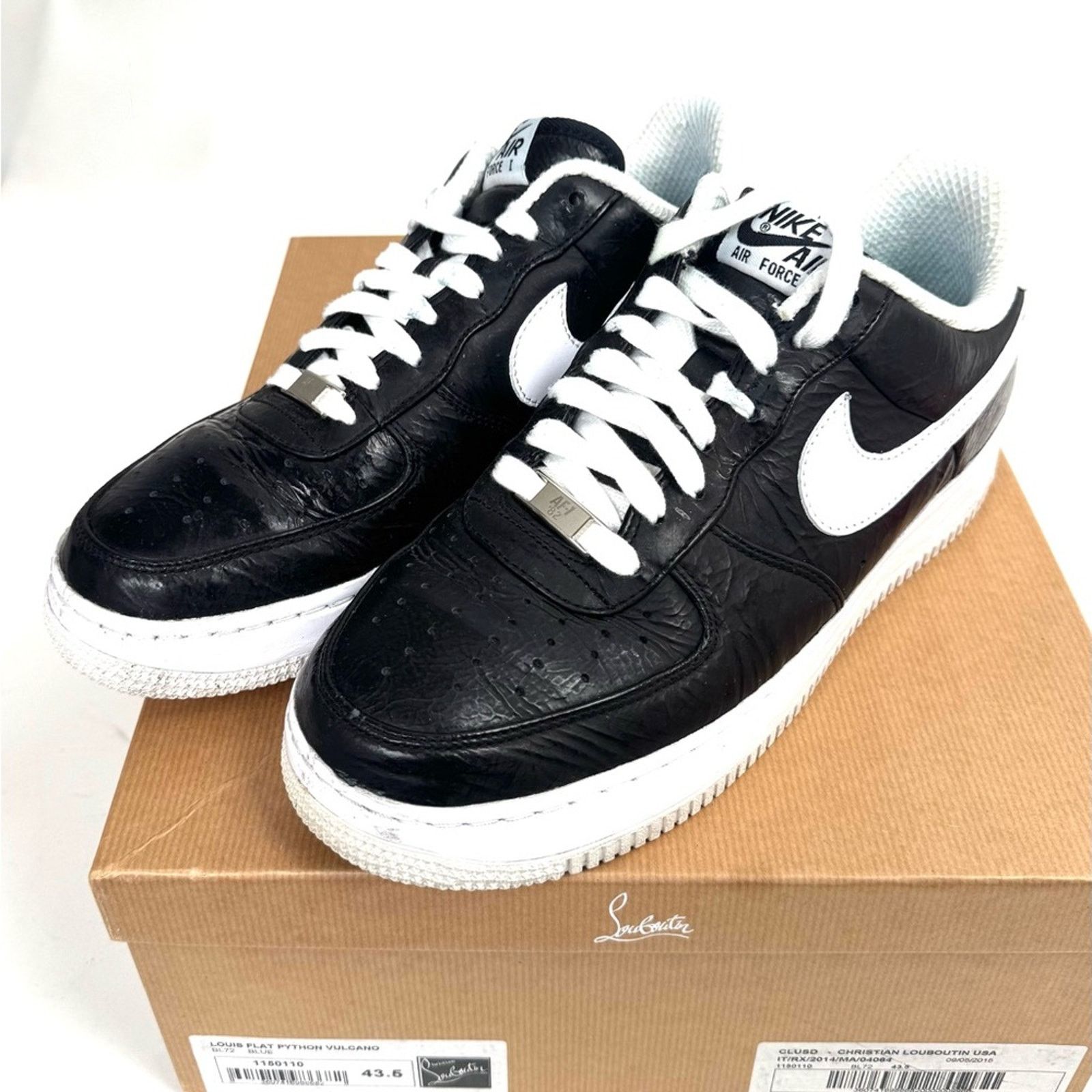 Nike Nike Slam Jam x Air Force 1 CollaborationSize 9- Black/white Size US 9 / EU 42 - 1 Thumbnail
