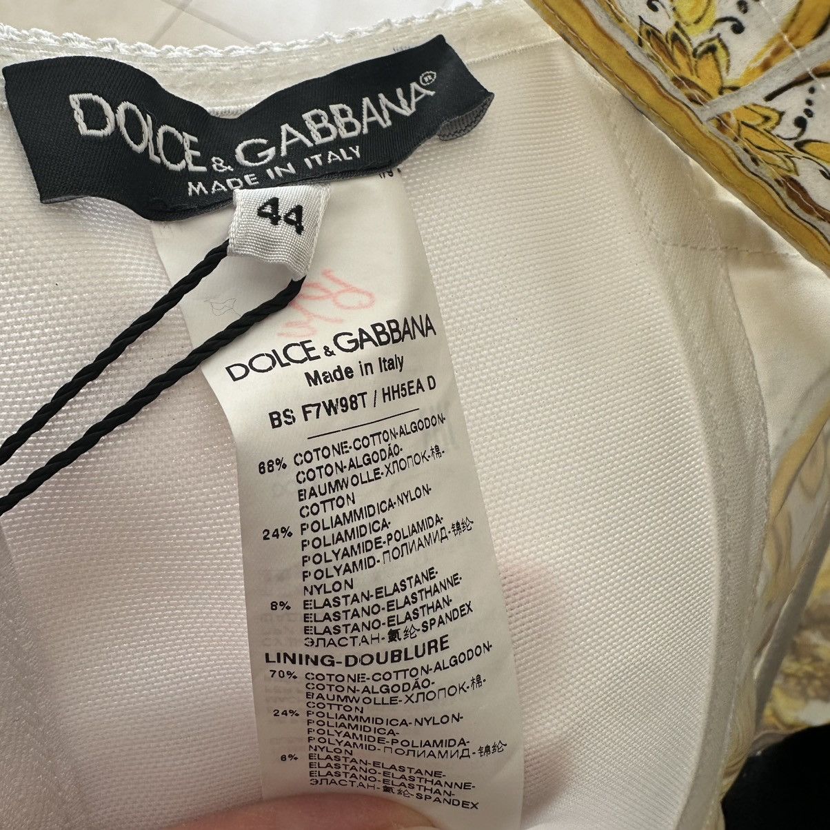 Dolce & Gabbana DOLCE & GABBANA MAJOLICA PRINT CORSET TOP Size M / US 6-8 / IT 42-44 - 14 Thumbnail