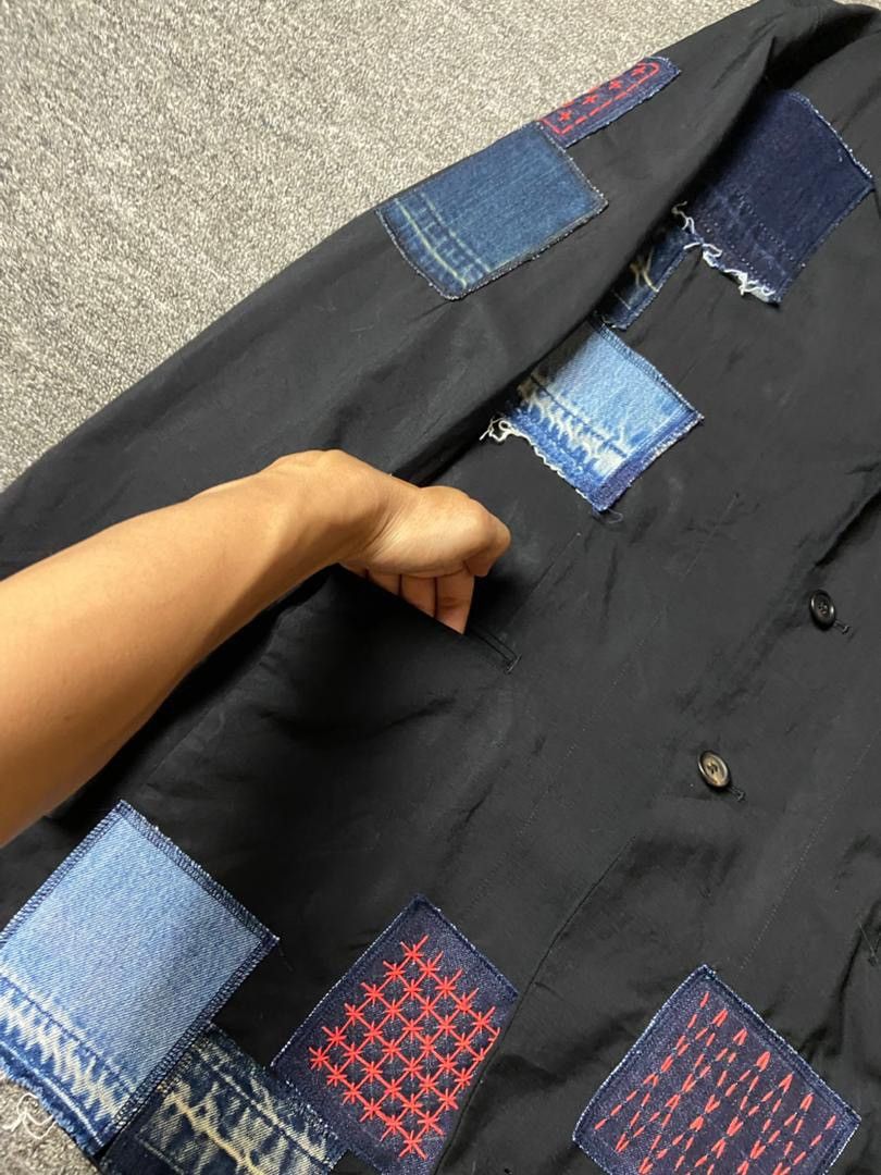 Yohji Yamamoto Yohji Yamamoto Pour Homme Patchwork Blazer (177) Size US S / EU 44-46 / 1 - 8 Thumbnail