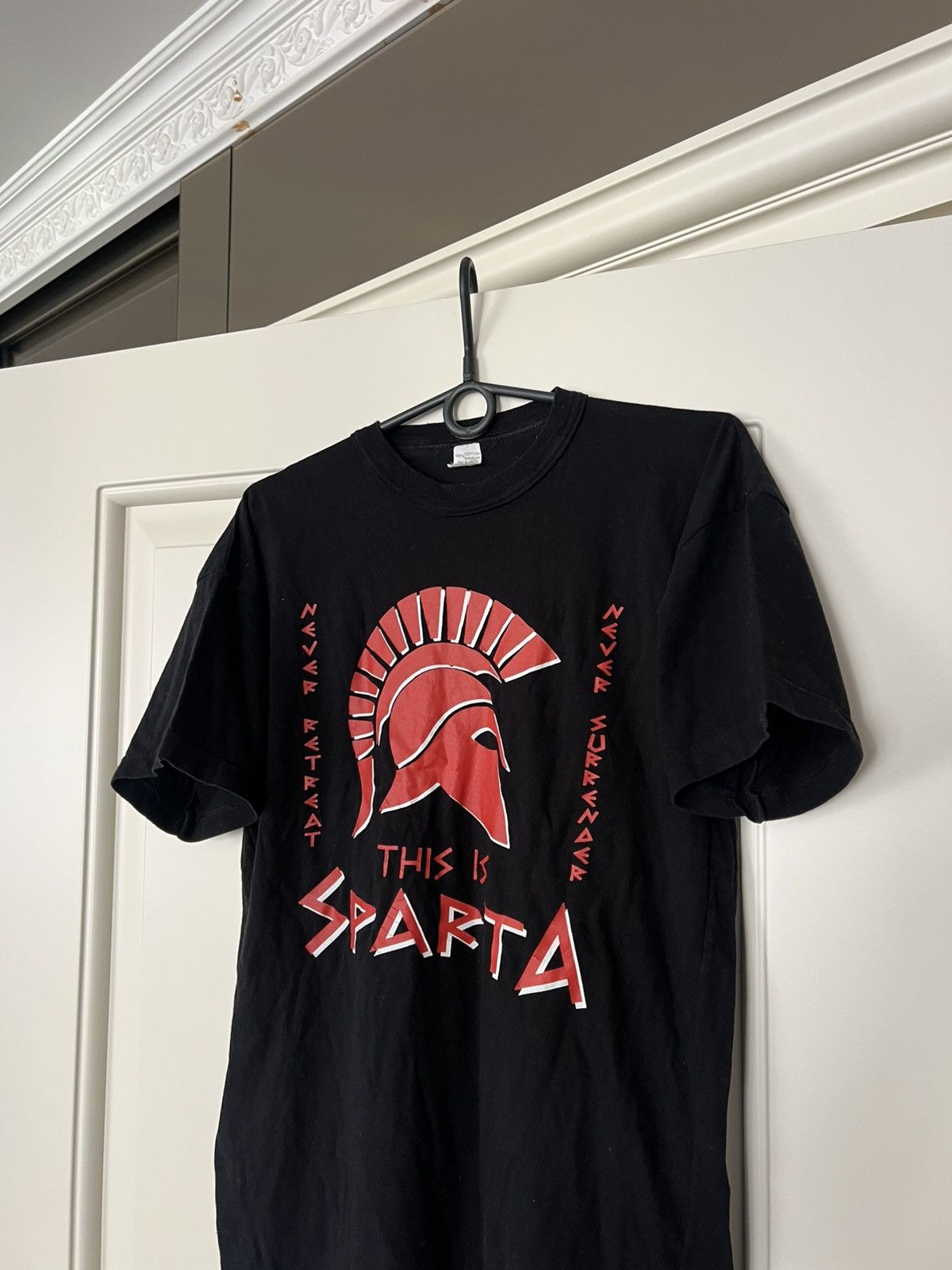 Vintage This Is Sparta 300 Movie T-Shirt Spartan Helmet Graphic Size US M / EU 48-50 / 2 - 4 Thumbnail