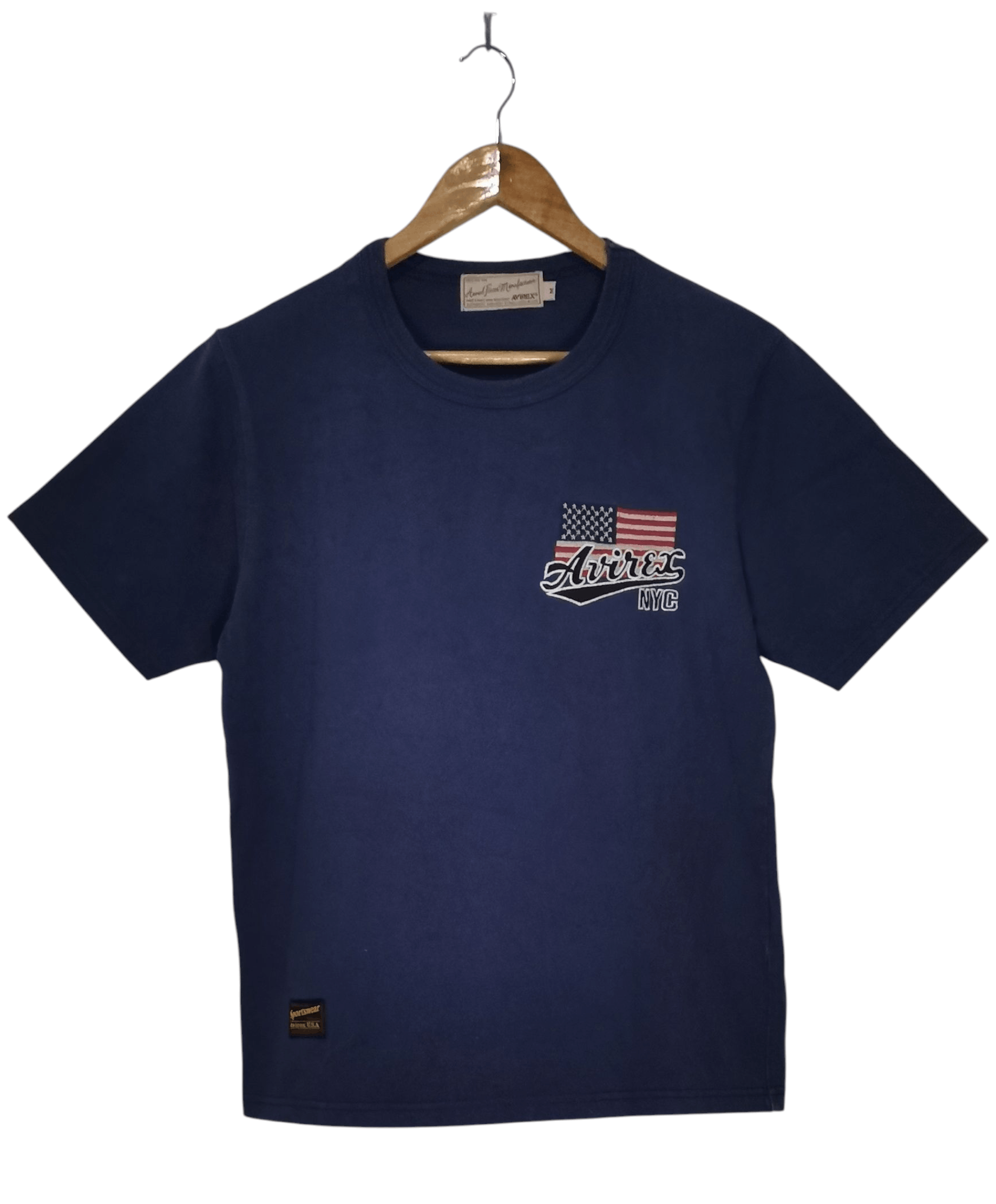 Avirex Vintage Avirex Patchwork Tee – Navy – Size M – Japan Size US M / EU 48-50 / 2 - 1 Thumbnail