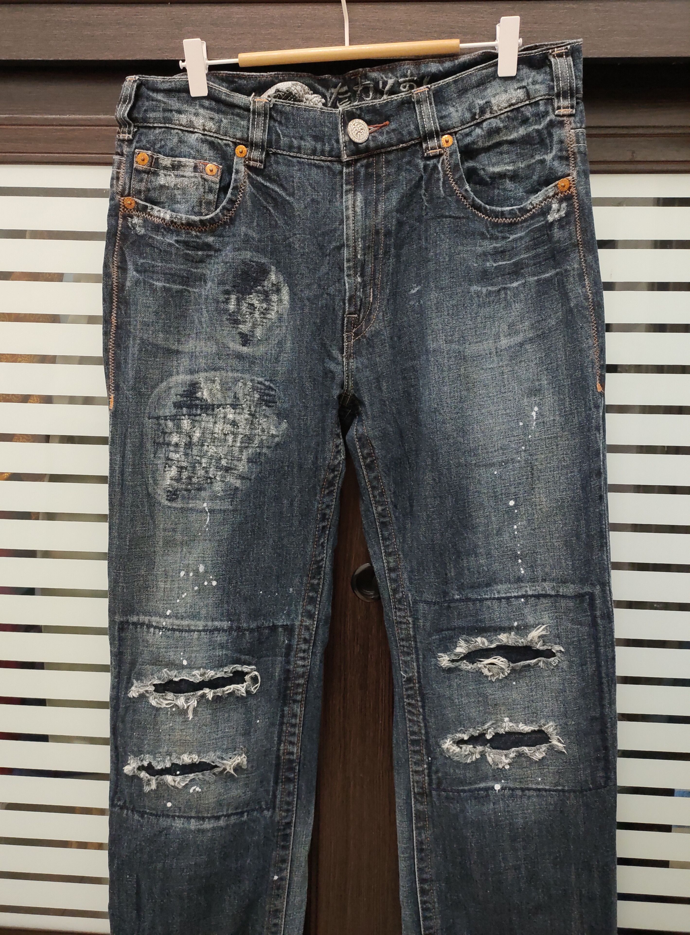 Japanese Brand 💥Great Osaka Big Train Paint Splatter 💥 Size US 36 / EU 52 - 3 Thumbnail