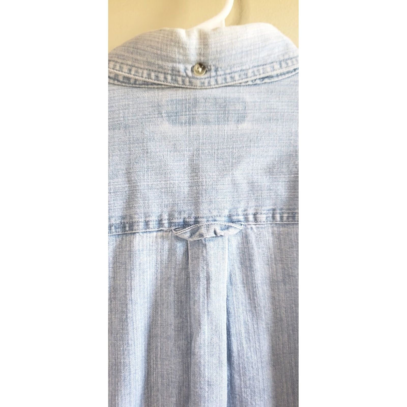 Denime Columbia Men’s L Long Sleeve Heavy Weight Denim Cotton Light Wash Shirt Size US L / EU 52-54 / 3 - 7 Thumbnail