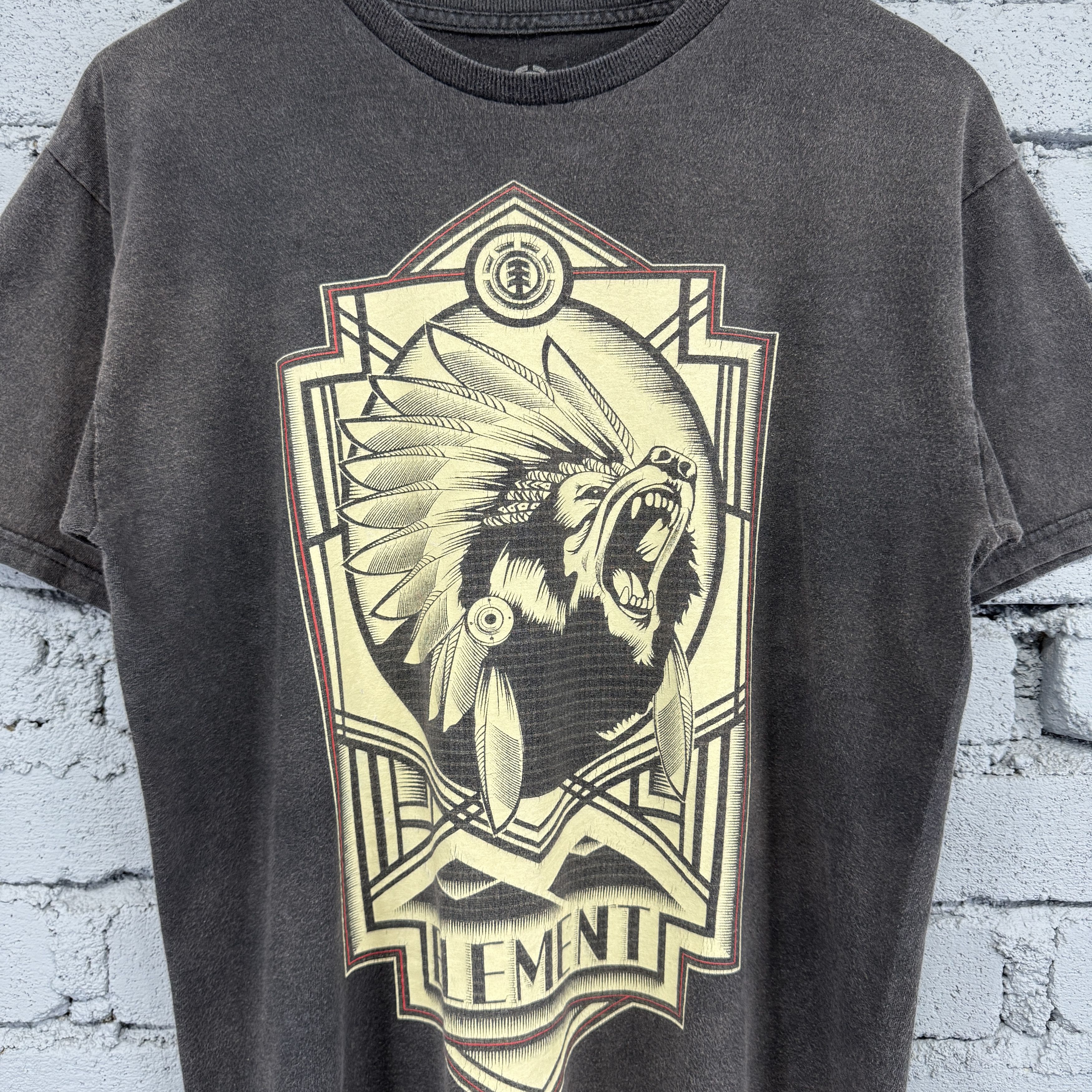 Element Element "BEAR CHIEF" Crew Neck Sunfaded Tshirt Size US M / EU 48-50 / 2 - 3 Thumbnail