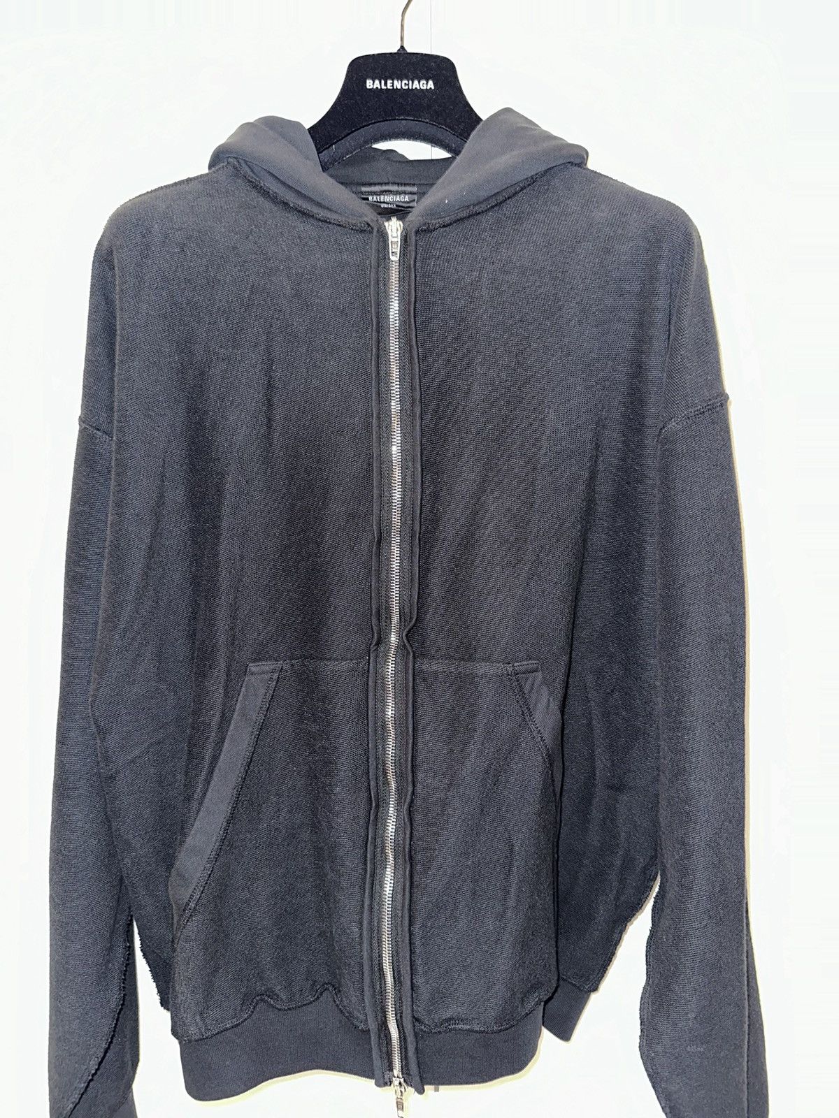 Balenciaga Balenciaga Inside-Out Logo Zip Hoodie Size US XS / EU 42 / 0 - 3 Thumbnail