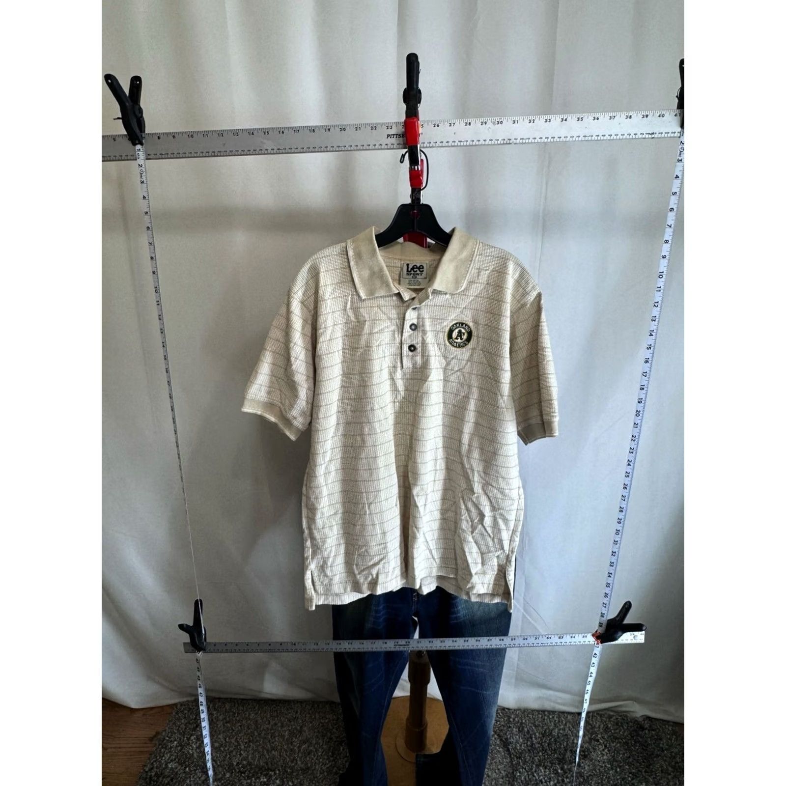 Lee Lee Sport POLO SHIRT M Men Oaklnd Athletic VTG Size US M / EU 48-50 / 2 - 3 Thumbnail