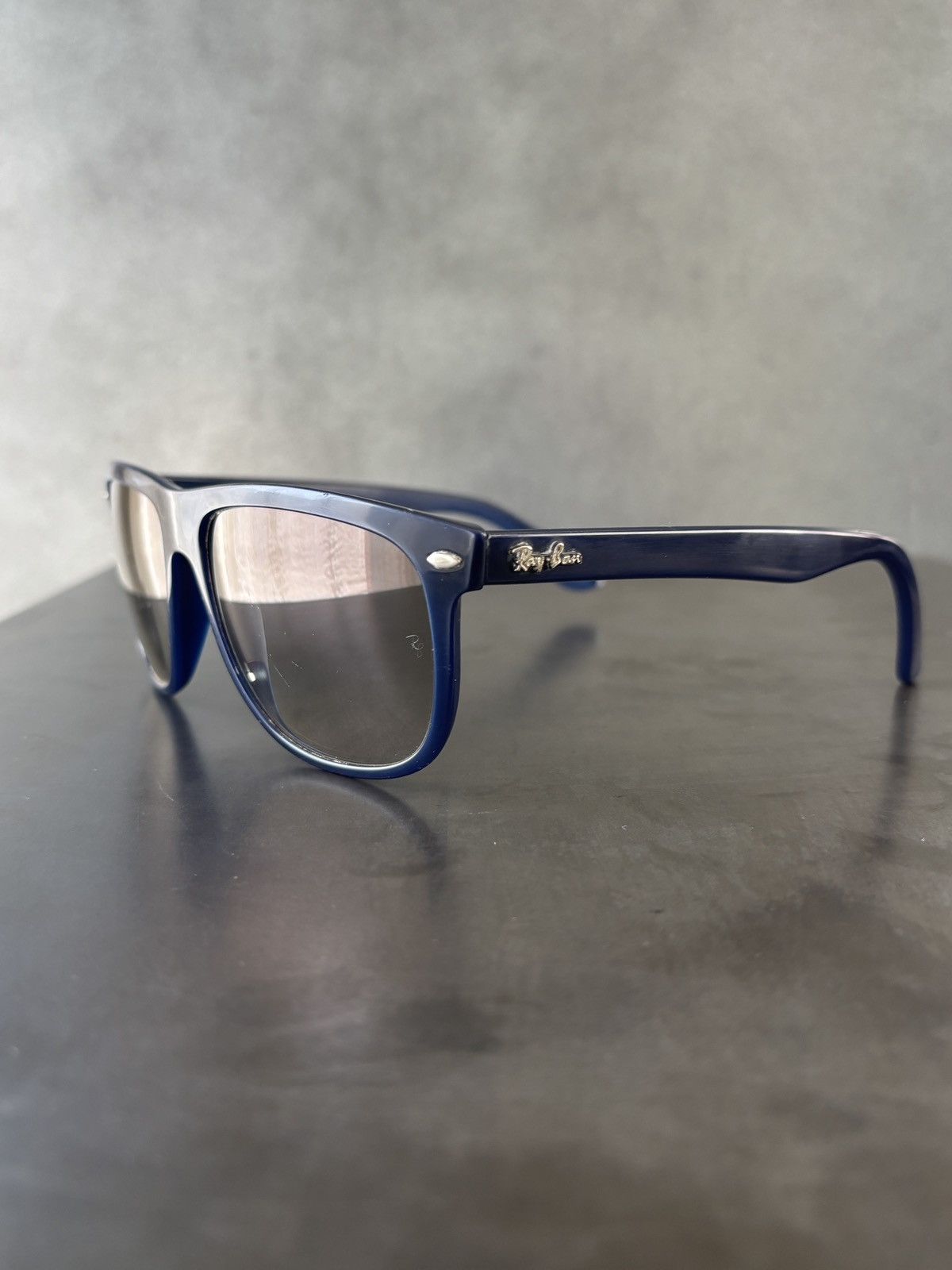 RayBan Ray-Ban Sunglasses RB4147 Made in Italy Blue Sport Boyfriend Size ONE SIZE - 12 Thumbnail