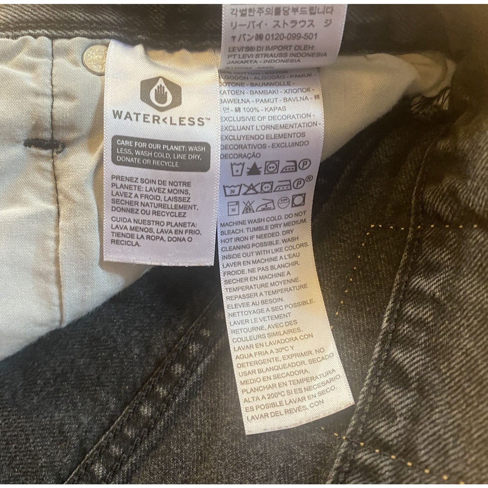 Levi's Levi’s Size W30 501 Jean Shorts Button Fly Black Size 30" / US 8 / IT 44 - 3 Thumbnail
