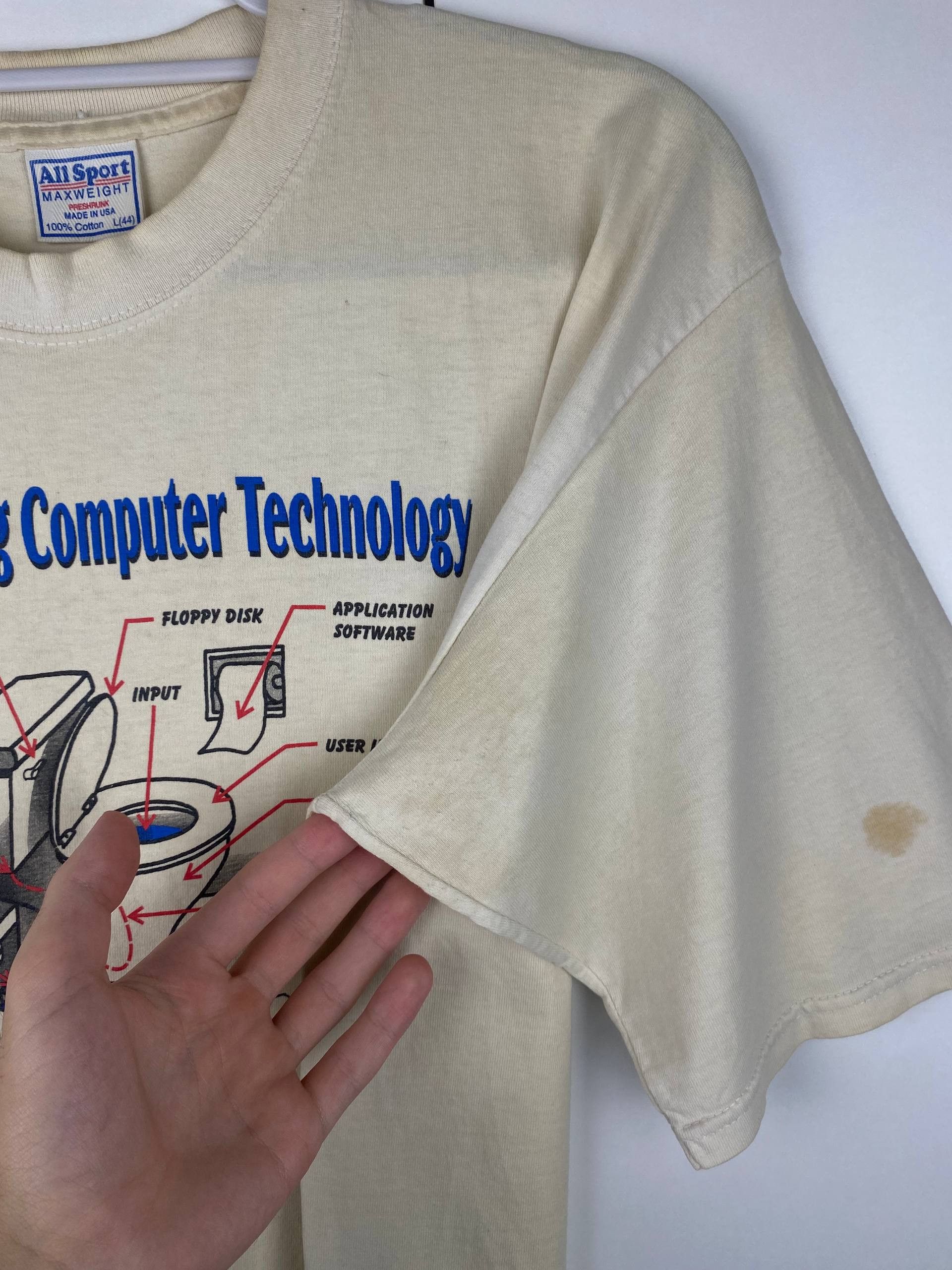 All Sport Vintage Understanding Computer Technology 90s Graphic Tee Size US L / EU 52-54 / 3 - 12 Thumbnail