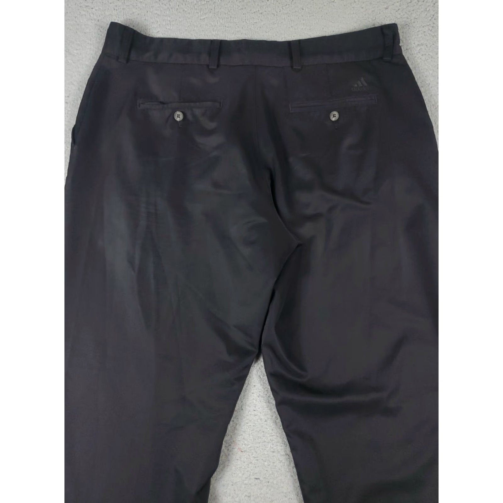 Adidas Adidas Pants Mens 38x32 Black Chino Flat Front Casual Golf Trousers Size US 38 / EU 54 - 7 Thumbnail