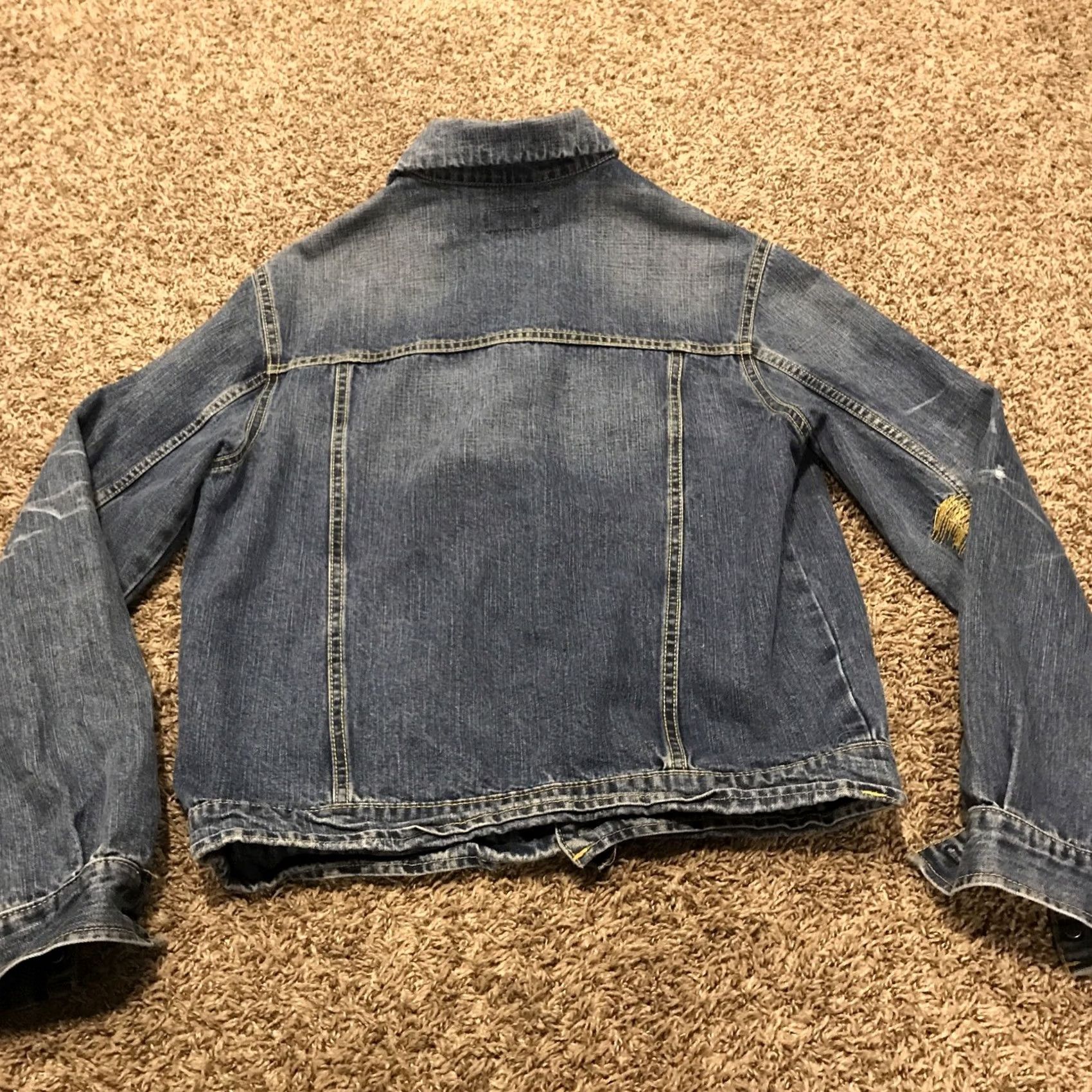Vintage Jean Jacket Womens S Blue peoples wardrobe cotton denim Size 28" / US 6 / IT 42 - 3 Thumbnail