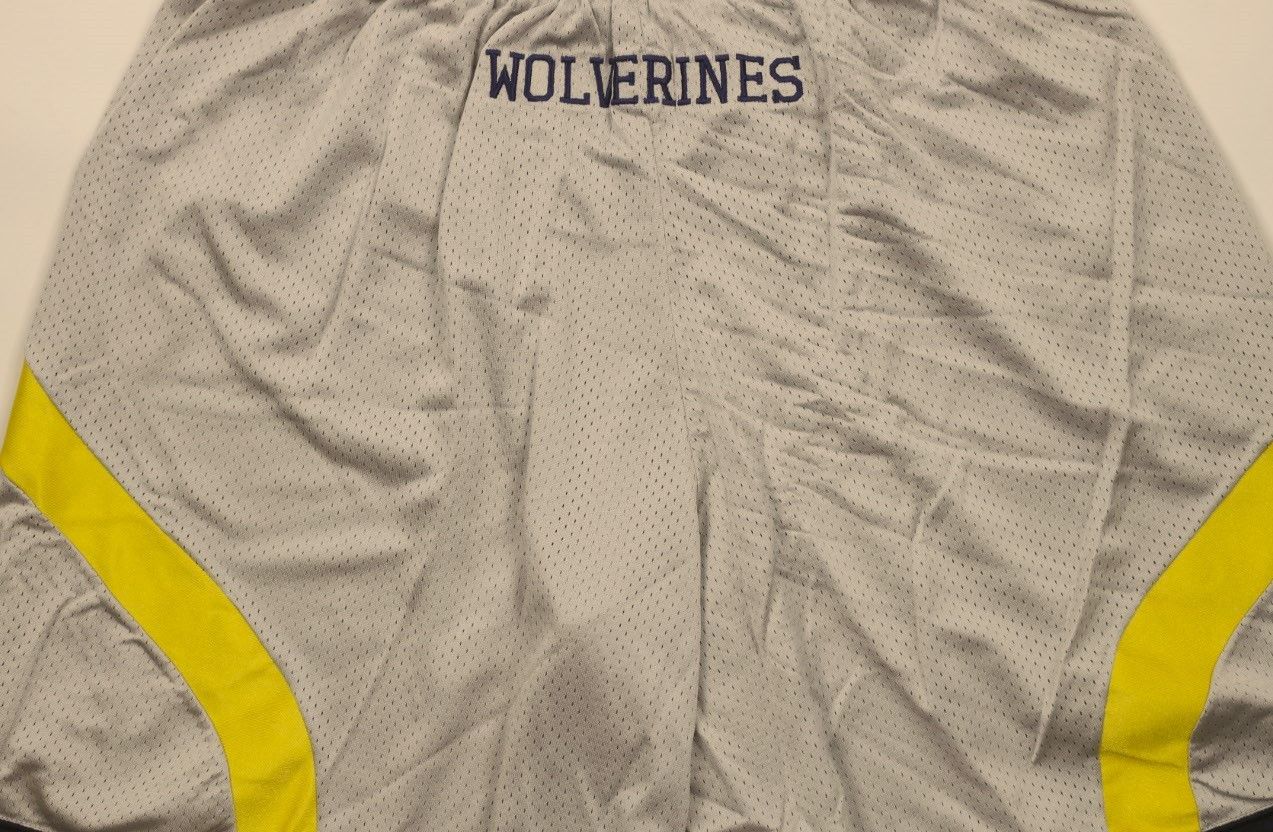 Adidas × Vintage Vintage Adidas University of Michigan Football Shorts USA Size US 36 / EU 52 - 10 Thumbnail