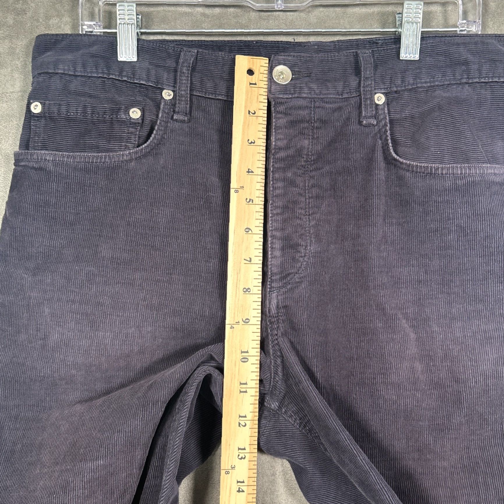 Rag & Bone Rag & Bone Slim Fit Corduroy Pants Dark Navy Blue Cotton Blend 36 Men Straight Leg Flat Front Zip Inseam 33 Vintage No Size US 36 / EU 52 - 5 Thumbnail