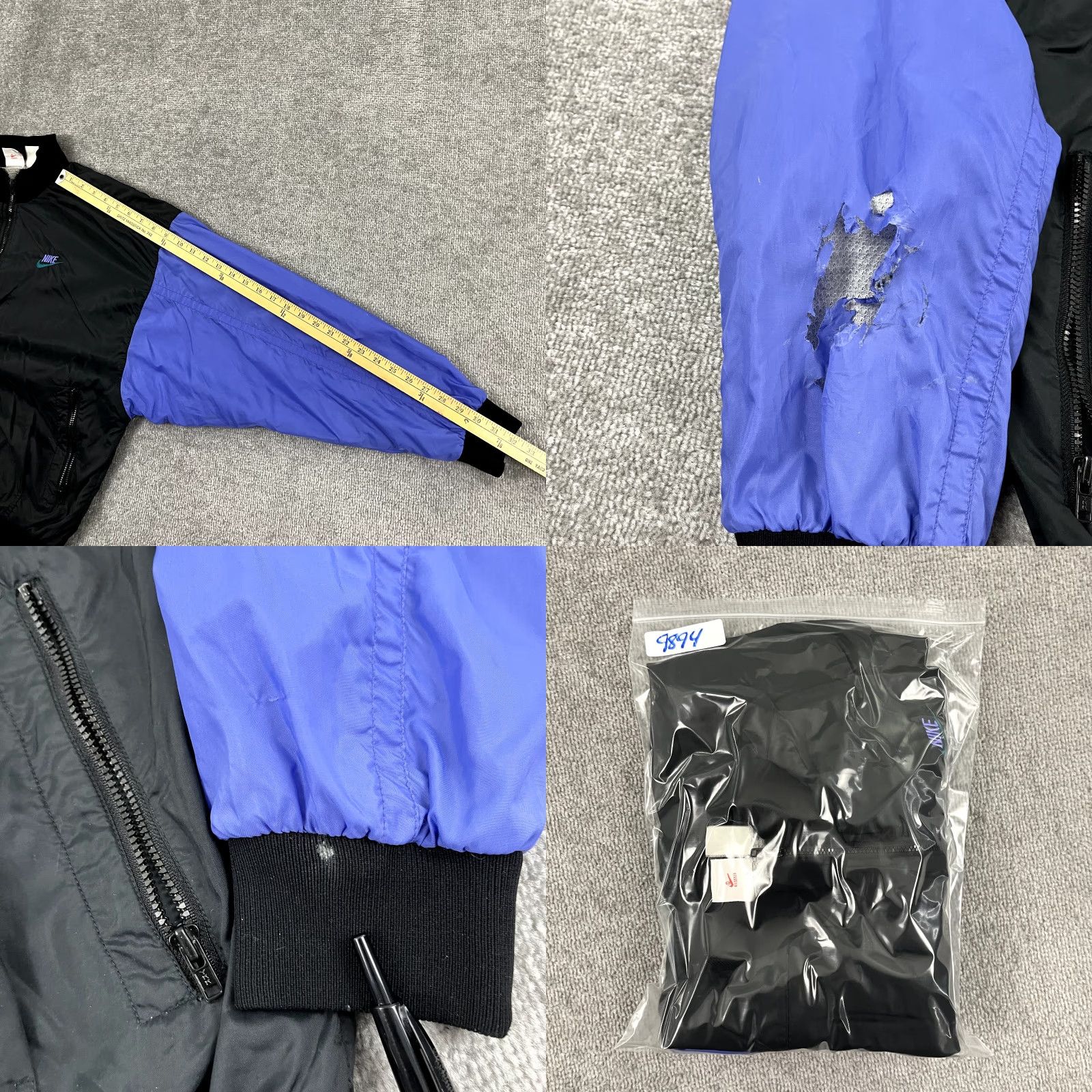 Nike VINTAGE Nike Jacket Mens L Black Purple Windbreaker Swoosh Track Retro 90s Wind-Resistant Nylon Blended Lightweight Outdoor Casual Sports Size US L / EU 52-54 / 3 - 8 Thumbnail