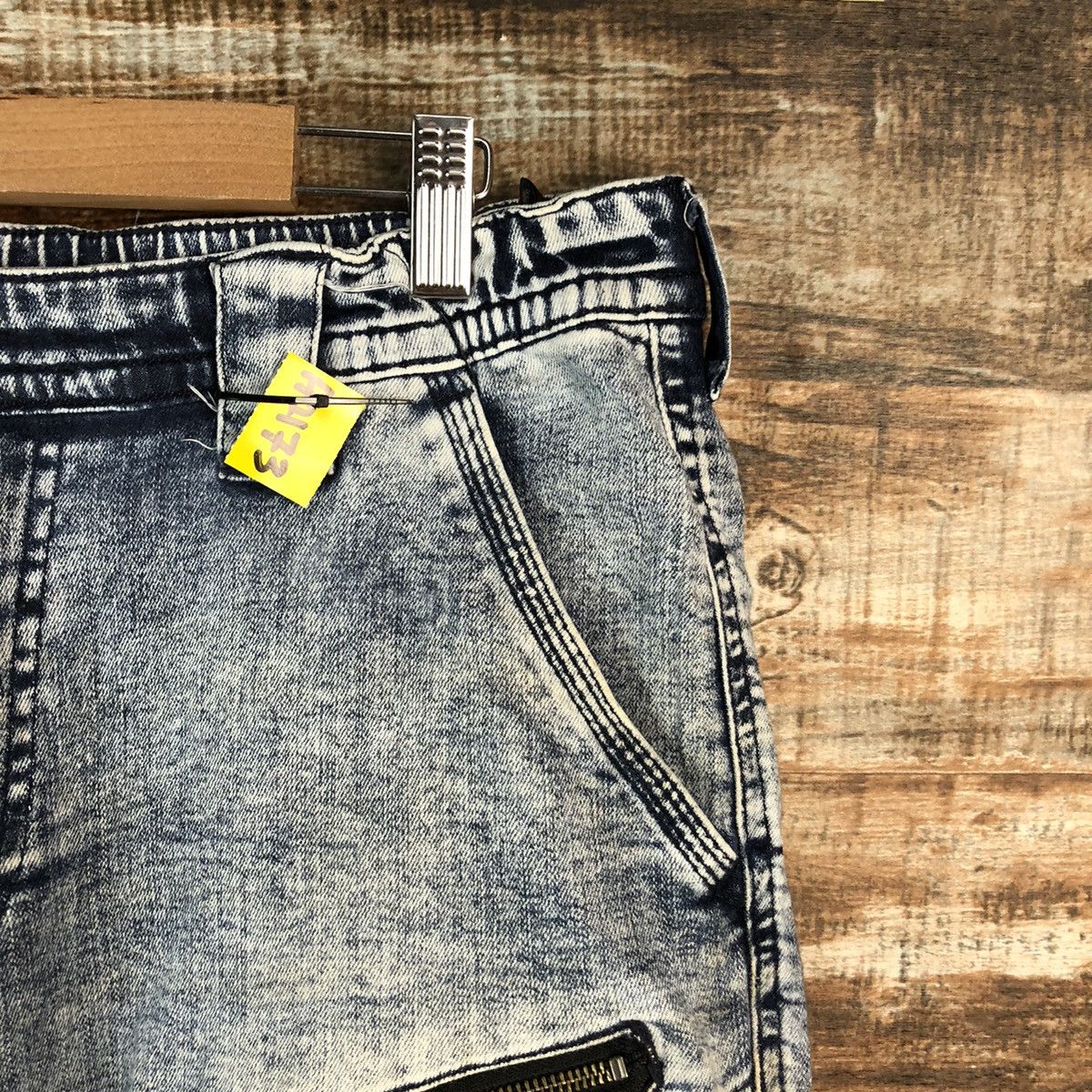 Japanese Brand Field Core Blue Denim utility tactical jogger Pants #A2173 Size US 32 / EU 48 - 8 Thumbnail
