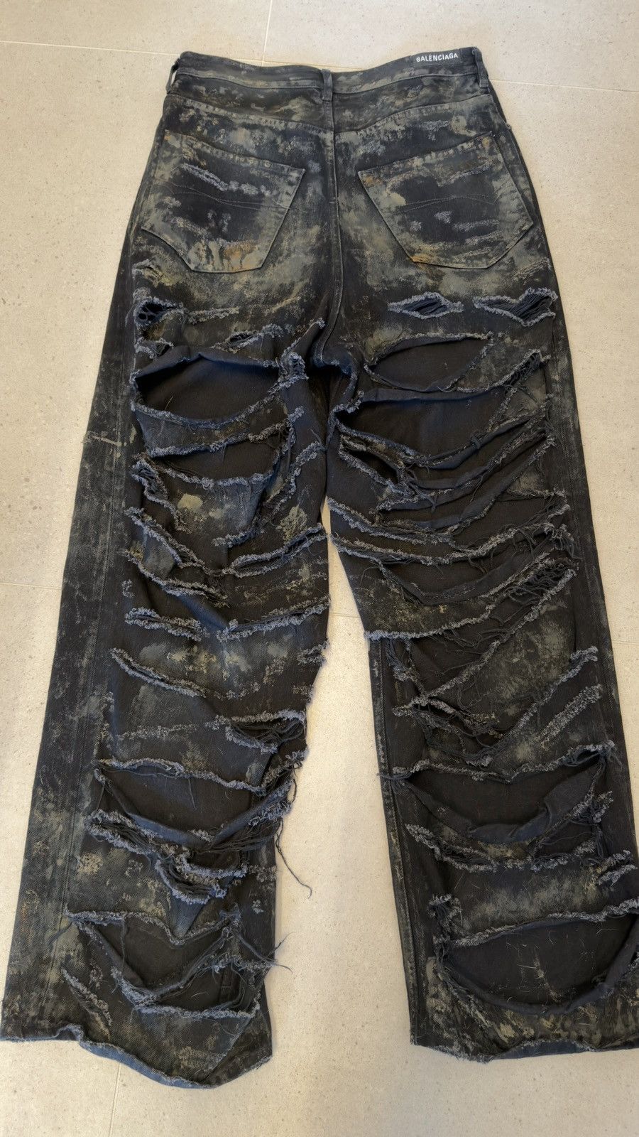 Balenciaga Balenciaga Super Destroyed Denim Pants | Grailed