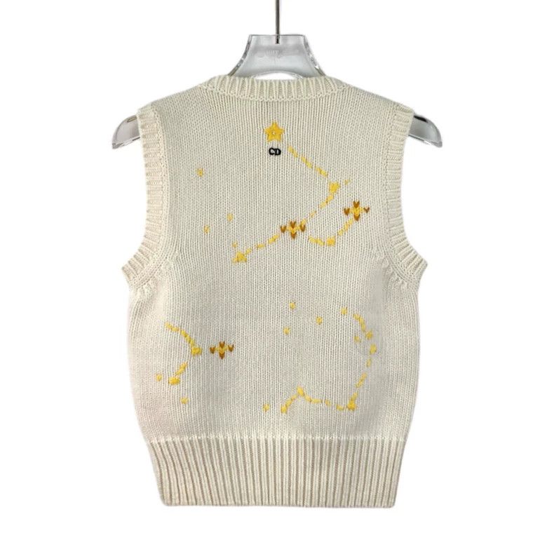 Dior Dior 22 Tanabata Series Beige Crab Inlaid Wool Round Neck Size XS / US 0-2 / IT 36-38 - 2 Thumbnail