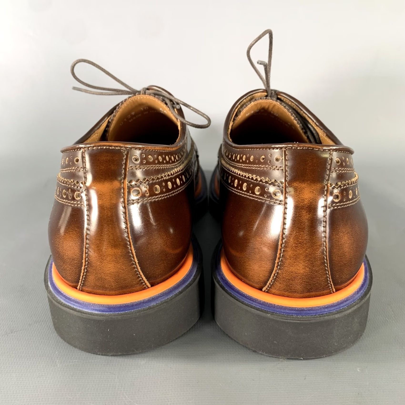 Paul Smith PAUL SMITH Wingtip Loafers Brown Orange Size 10 Size US 10 / EU 43 - 3 Thumbnail