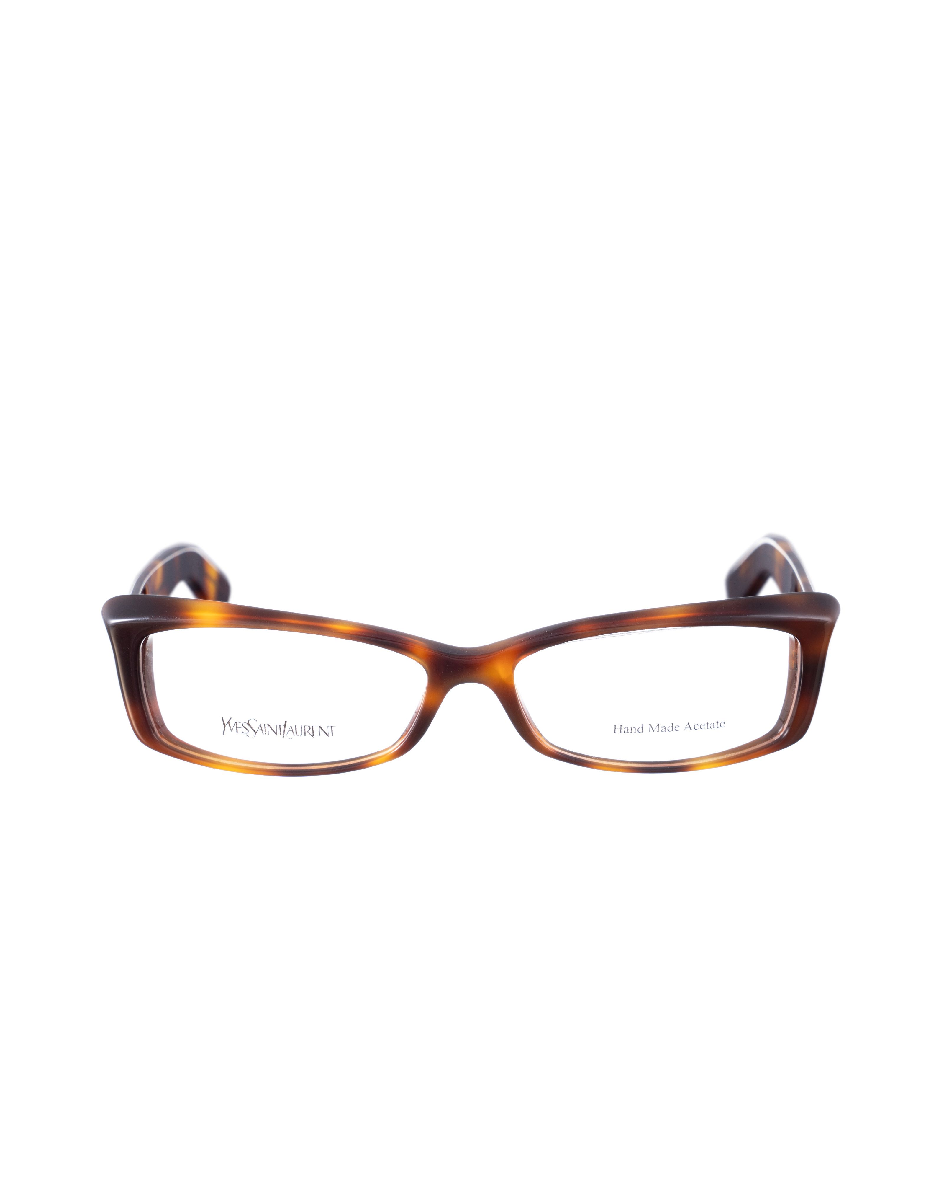 Yves Saint Laurent Yves Saint Laurent 00s Cat Eye Havana Transparent Glasses Size ONE SIZE - 1 Thumbnail