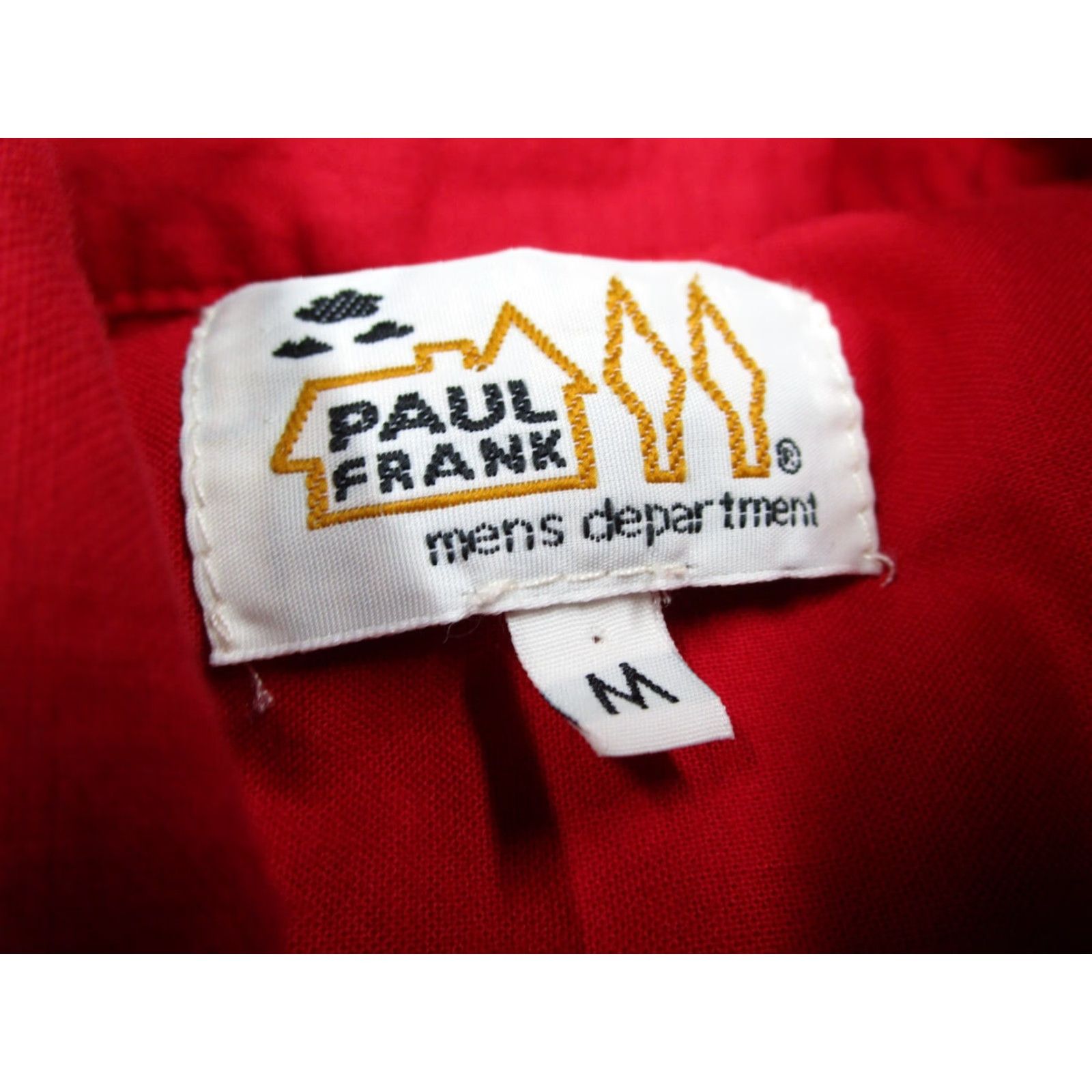 Paul Frank VINTAGE Paul Frank Button-Up Shirt Mens Medium Red Long Sleeve Music 70s 80s Retro Size US M / EU 48-50 / 2 - 2 Thumbnail