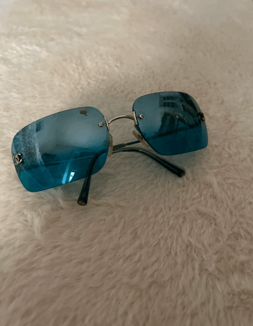 CHANEL Sunglasses 4017 Silver 5076 CC