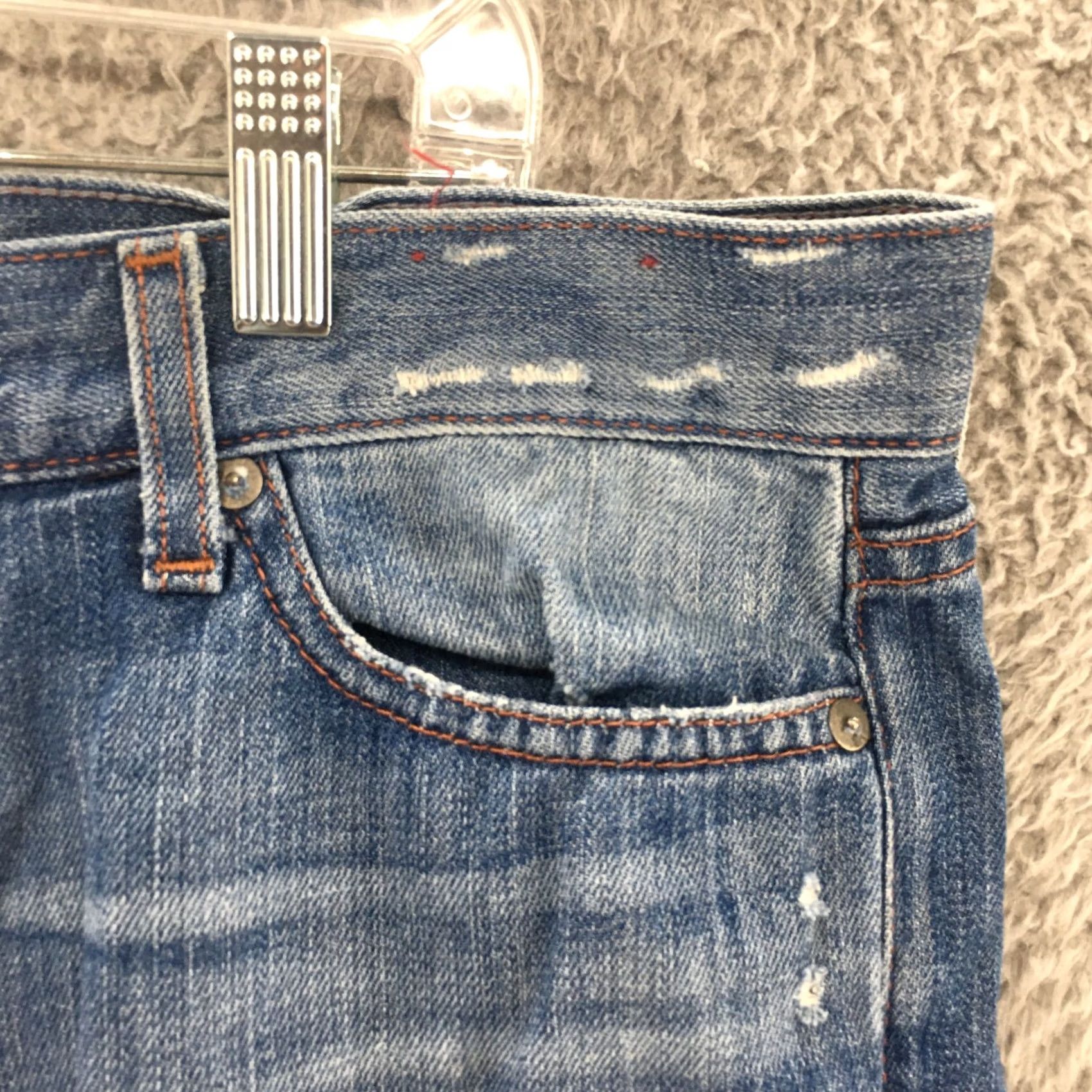 Banana Republic Banana Republic Jeans Mens 30 Blue Light Wash Denim Mid Rise Zip Straight Leg 5-Pocket Regular Cotton Denim Jeans Mens Boys? Size US 30 / EU 46 - 3 Thumbnail