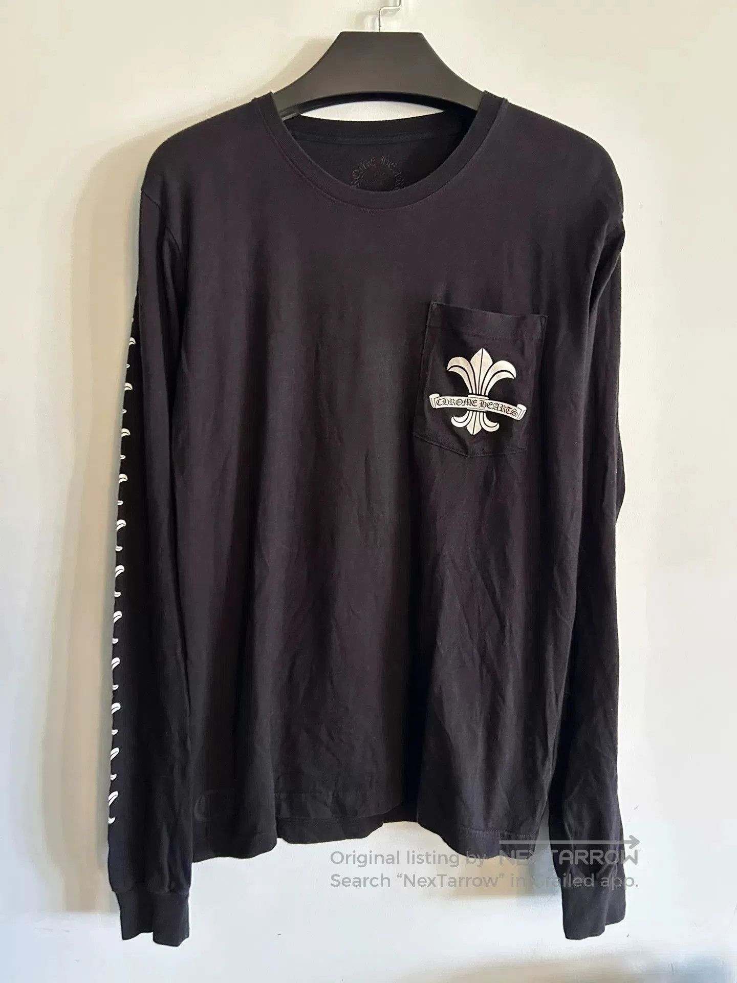 chrome hearts long sleeve floral shirt.