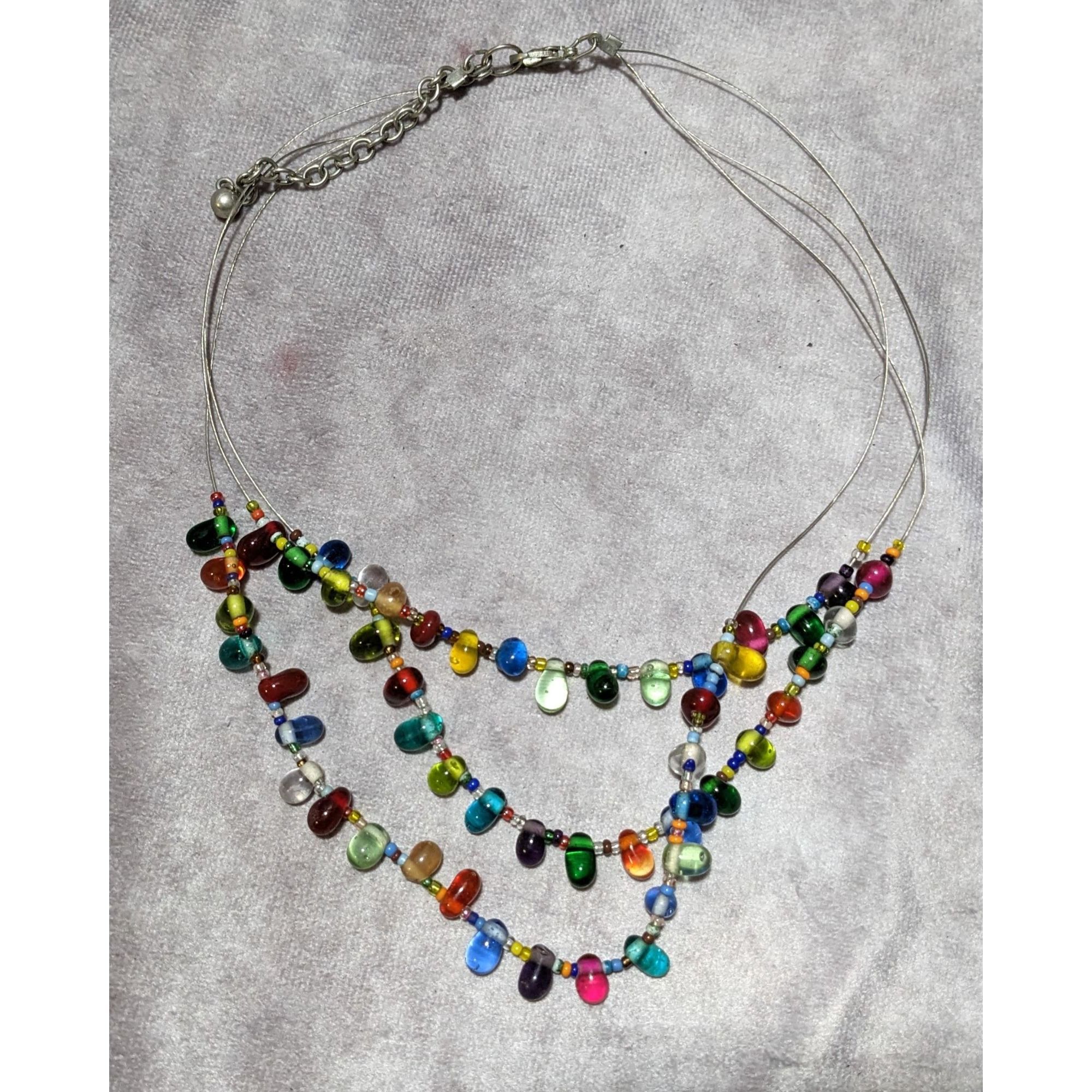 Other Candycore Multilayer Rainbow Glass Drop Necklace Size ONE SIZE - 8 Thumbnail