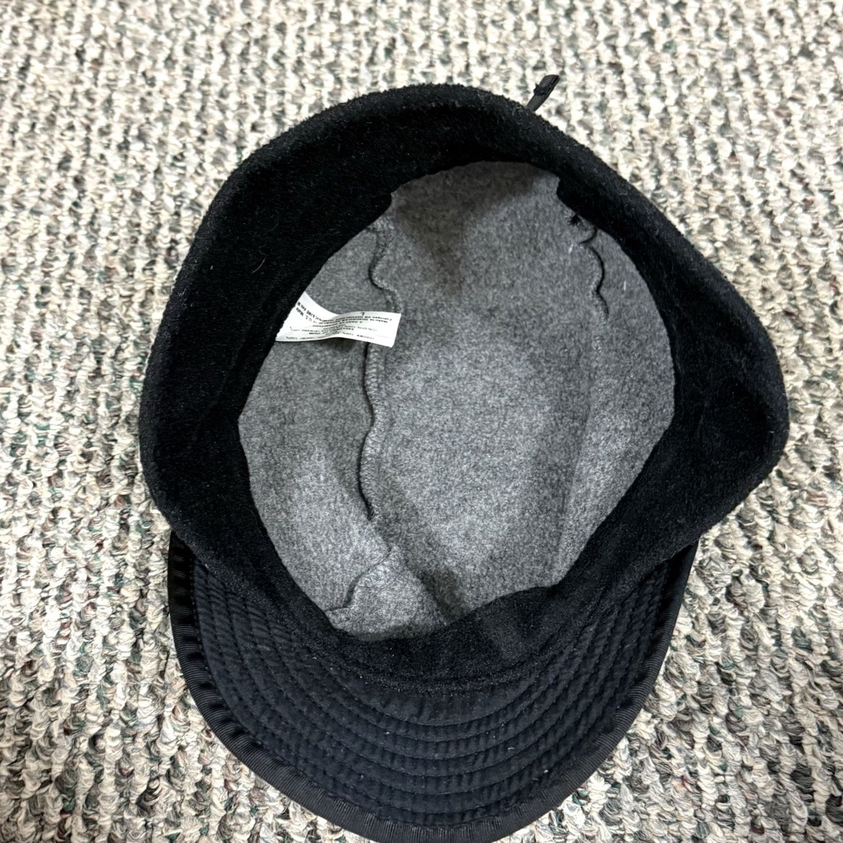 Patagonia VINTAGE Patagonia Synchilla Duckbill Cap 5 Panel Hat Large Gray Neck Flap Men L Gray 90s Outdoor USA Workwear Travel Casual Size ONE SIZE - 6 Thumbnail