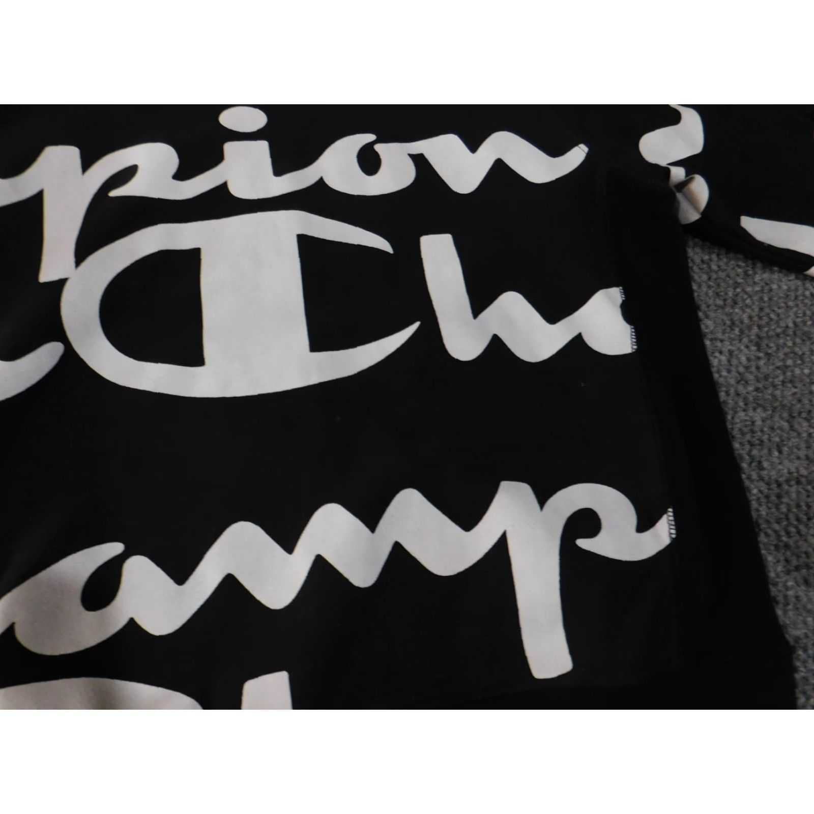 Champion Champion Sweatshirt Mens Small Black Reverse Weave Logo Crewneck Long Sleeve Pullover Knit Cotton Black Size S Regular Size US S / EU 44-46 / 1 - 4 Thumbnail