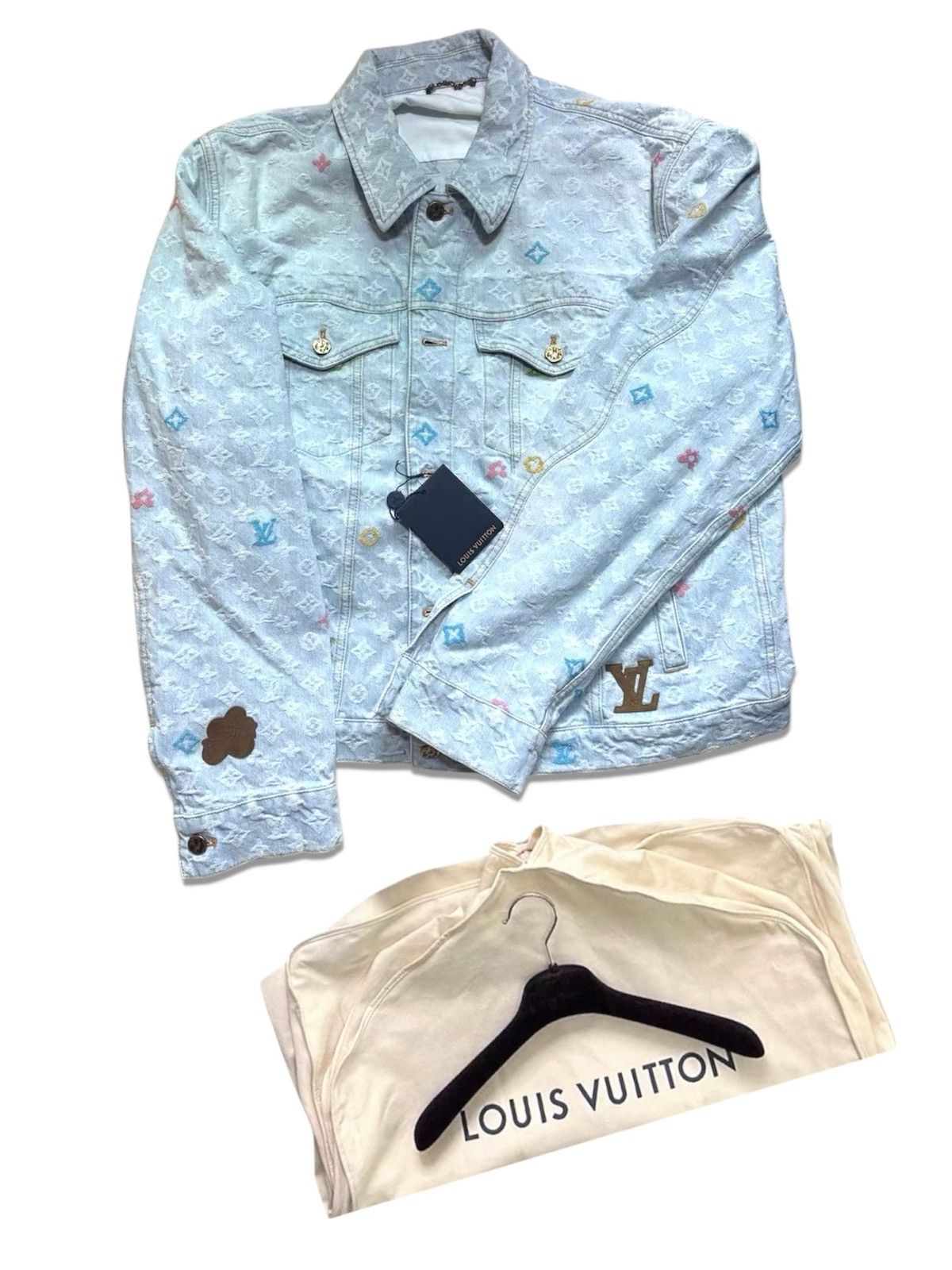 Louis Vuitton × Tyler The Creator Louis Vuitton X Tyler The Creator 50 Monogram Denim Jacket Size US M / EU 48-50 / 2 - 1 Thumbnail