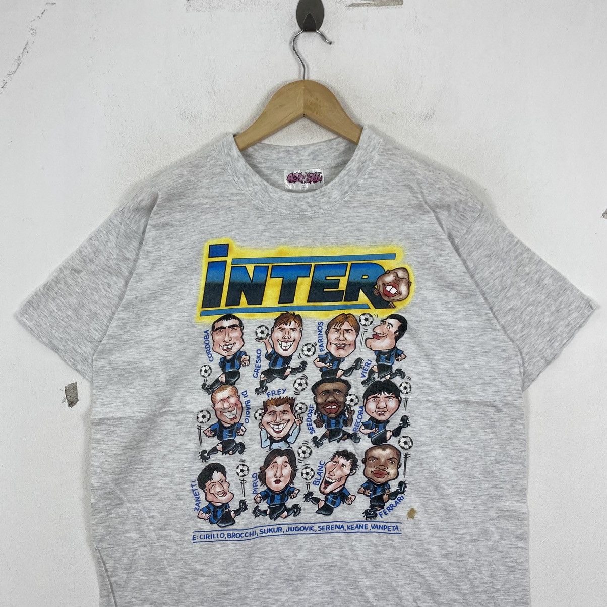 Vintage Vintage 2000 Inter Milan Aerosoul Caricature Shirt XL R9 Size US XL / EU 56 / 4 - 3 Thumbnail