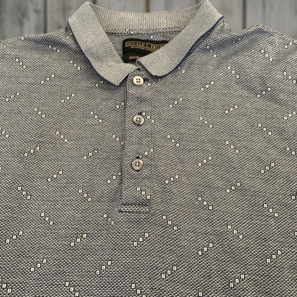 Vintage Donald J Trump Collection Golf Polo Mens Medium Short Sleeve Gray Embroidered Knit 100% Cotton Casual Activewear Shirt Size US M / EU 48-50 / 2 - 1 Thumbnail