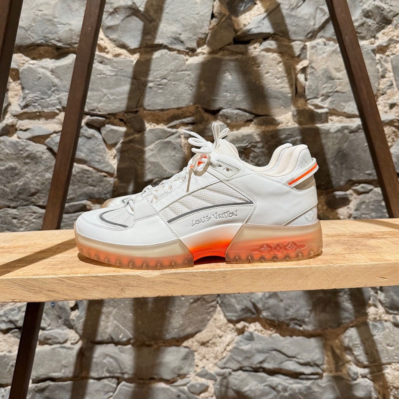 Louis Vuitton Louis Vuitton x Lucien Clark White Leather "A View" Sneakers Size US 8.5 / EU 41-42 - 7 Thumbnail