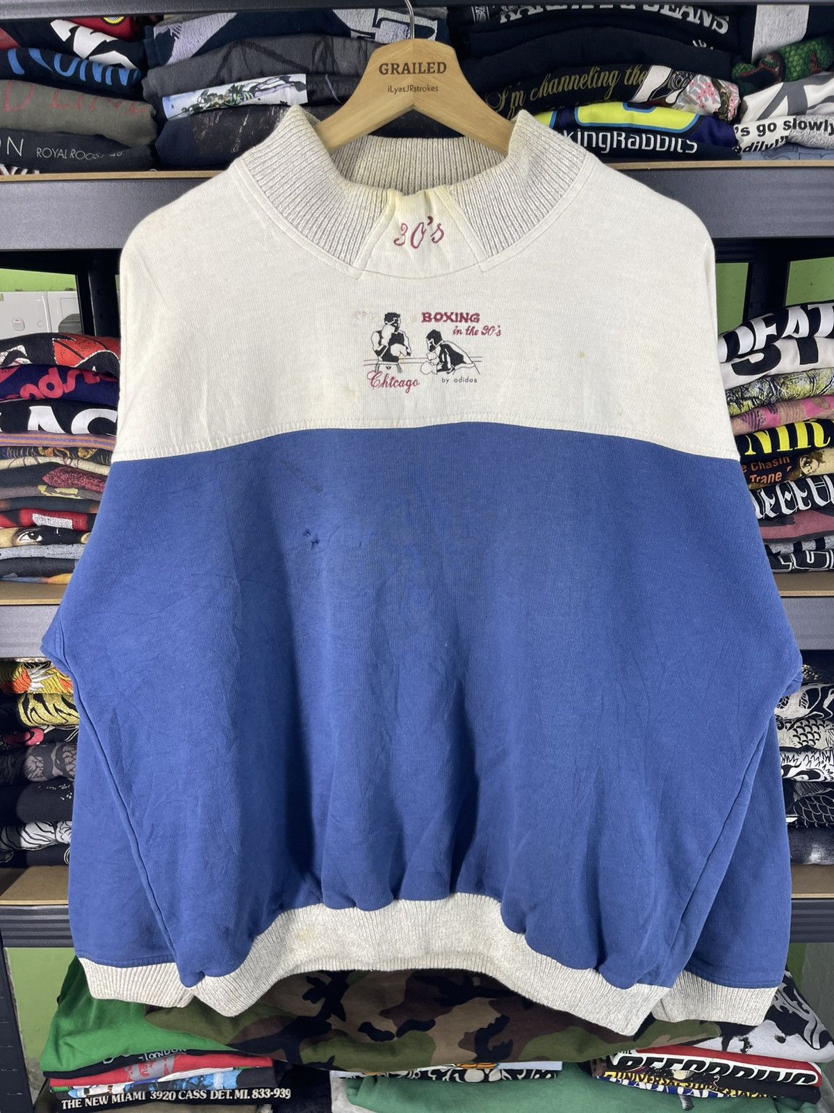 Adidas Vintage Adidas Boxing in the 30's Chicago Adidas Sweatshirt Size US L / EU 52-54 / 3 - 2 Thumbnail