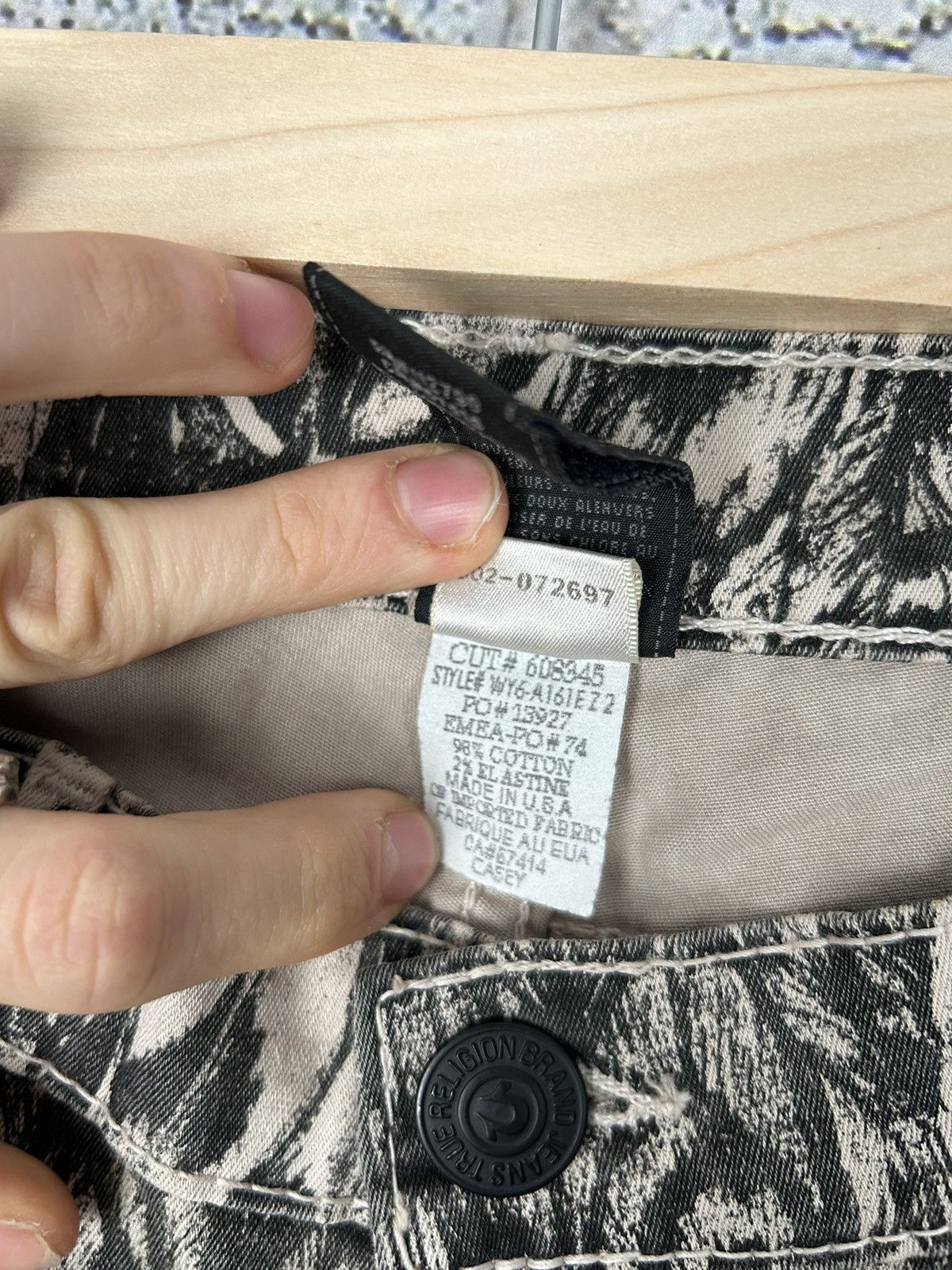 True Religion Vintage True Religion Made in USA Avantgarde Jeans Y2K Punk Size US 26 / EU 42 - 9 Thumbnail