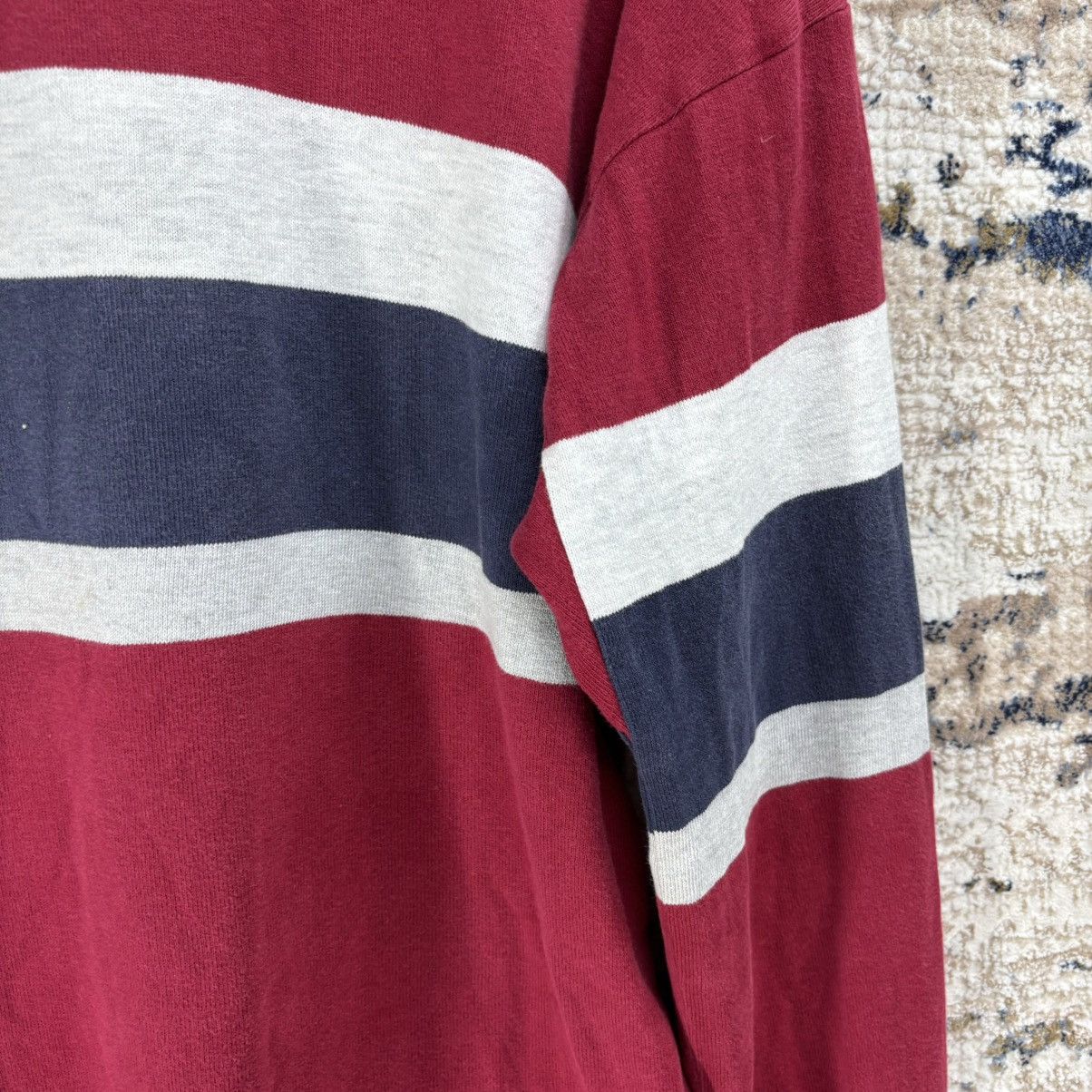L.L. Bean × Vintage 90s Vintage LL. Bean Rugby Shirt Size US M / EU 48-50 / 2 - 13 Thumbnail