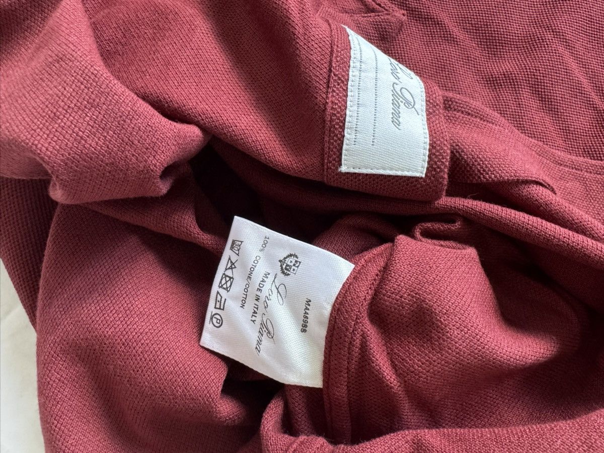 Loro Piana Loro Piana Burgundy Button Up Knit Long Sleeve Size US L / EU 52-54 / 3 - 3 Thumbnail