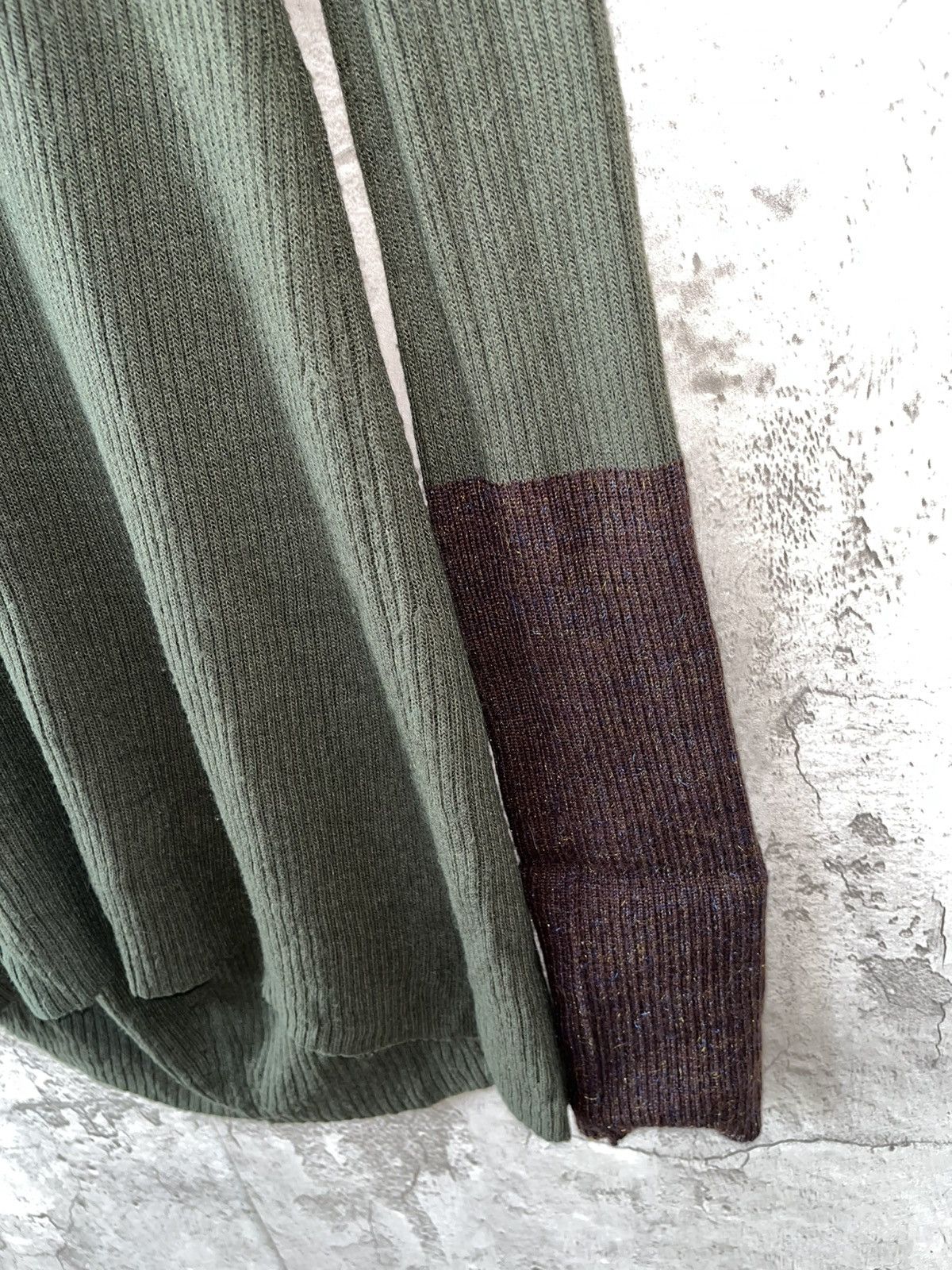 Yohji Yamamoto Y's Yohji Yamamoto Ribbed Turtleneck One-Piece Knit Size L / US 10 / IT 46 - 4 Thumbnail