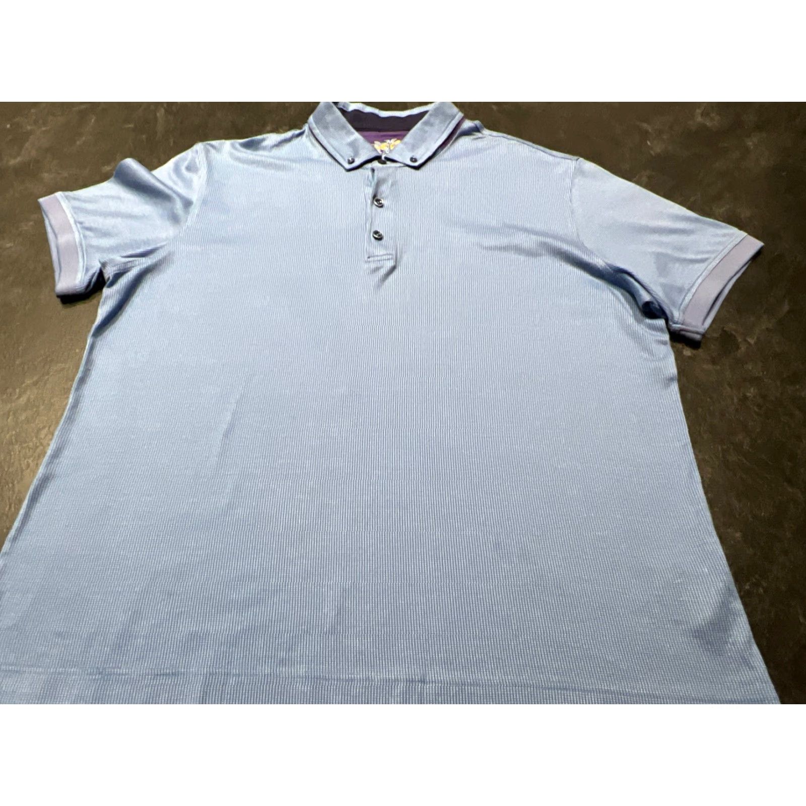 Robert Graham Robert Graham Golf Polo Shirt Men's Short Sleeve Cotton Size 2XL Blue Casual Size US XXL / EU 58 / 5 - 2 Thumbnail