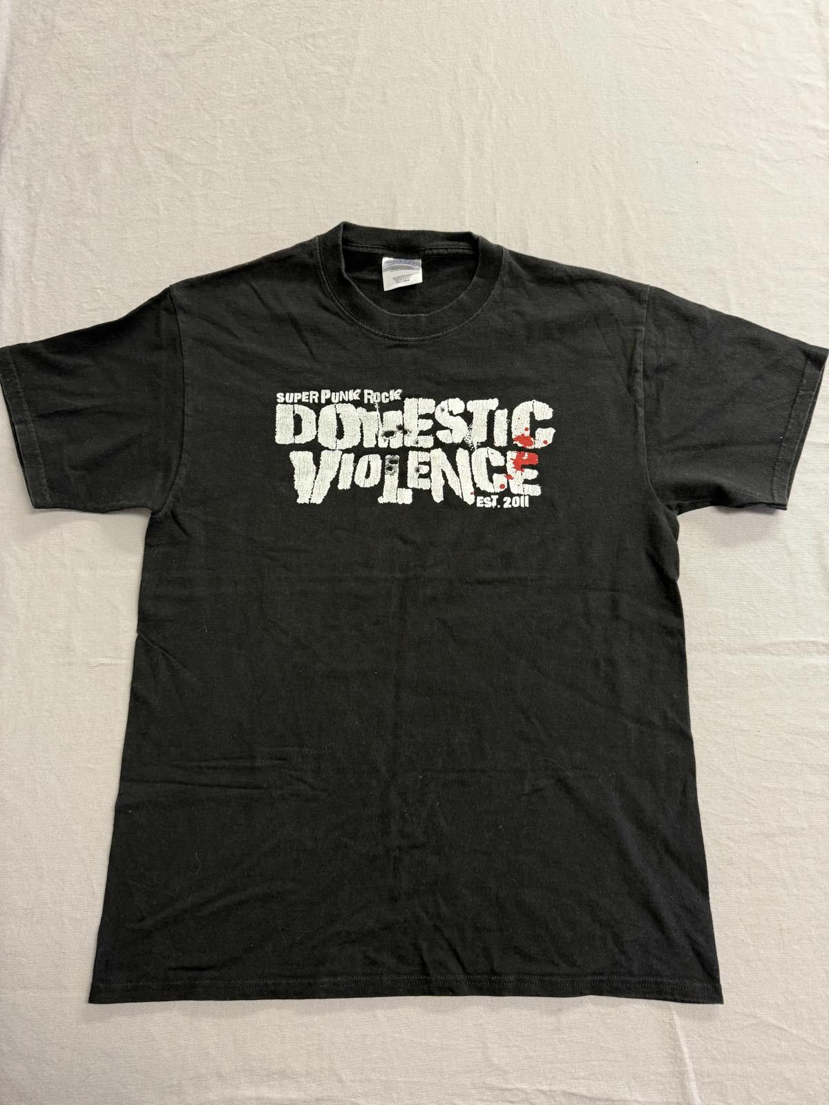 Designer Band Domestic Violence T-shirt Super Punk Rock Tee M Size US M / EU 48-50 / 2 - 1 Thumbnail