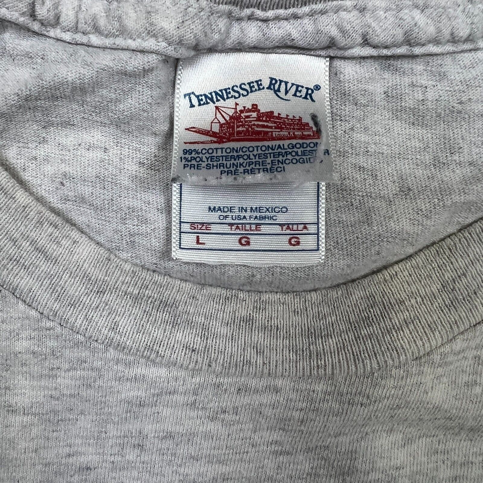 Vintage Tennessee River T Shirt Fishing Handle Your Rod Funny Tee Size US L / EU 52-54 / 3 - 7 Thumbnail